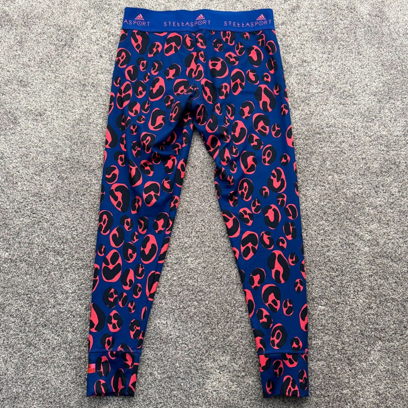 Adidas Adidas Stellasport Leggings Womens Medium Climalite Abstract Leopard Gym Yoga Size 32" / US 10 / IT 46 - 4 Thumbnail