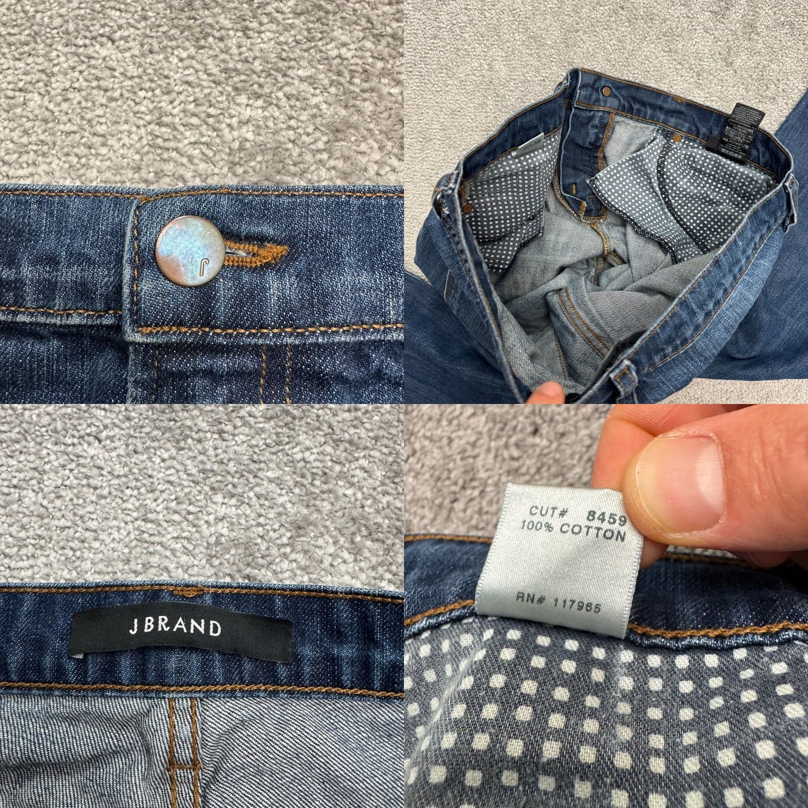 J Brand J. Brand Aidan Boyfriend Denim Jeans Womens 28 Blue Mid Rise Medium Wash Casual Size 28" / US 6 / IT 42 - 8 Thumbnail
