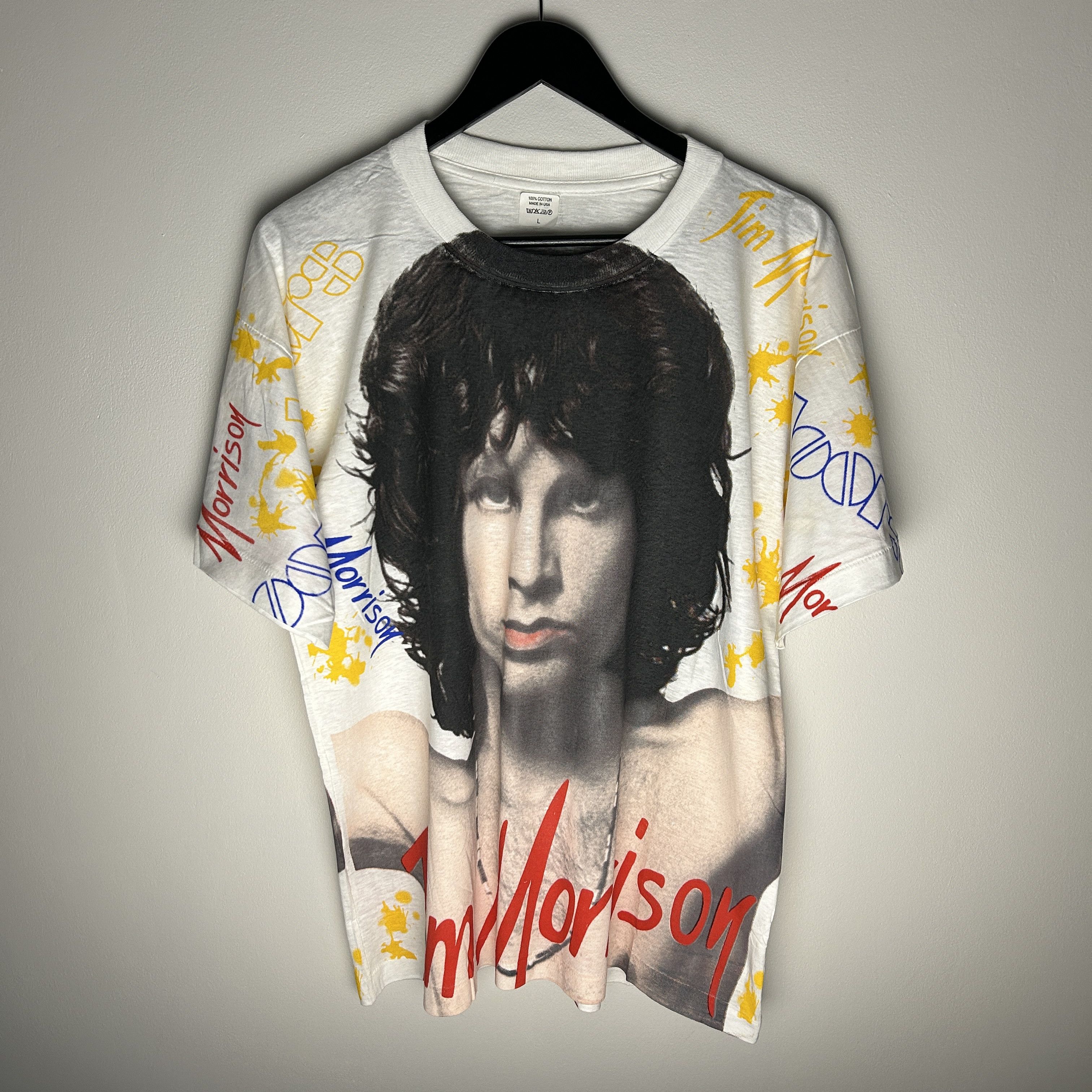 Band Tees Vintage Jim Morrison The Doors Allover Print 90’s T-shirt Size US L / EU 52-54 / 3 - 1 Thumbnail