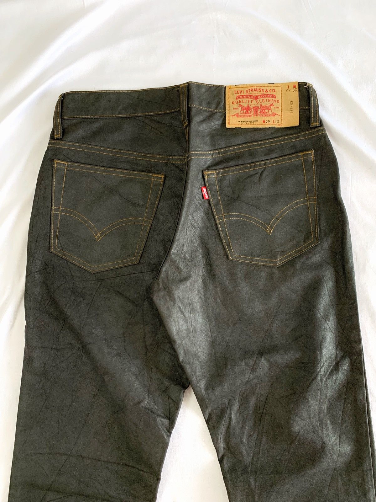 Levi's Waxed levis 517 flare jeans ifsx lgb kmrii fuga numbernine Size US 28 / EU 44 - 7 Thumbnail
