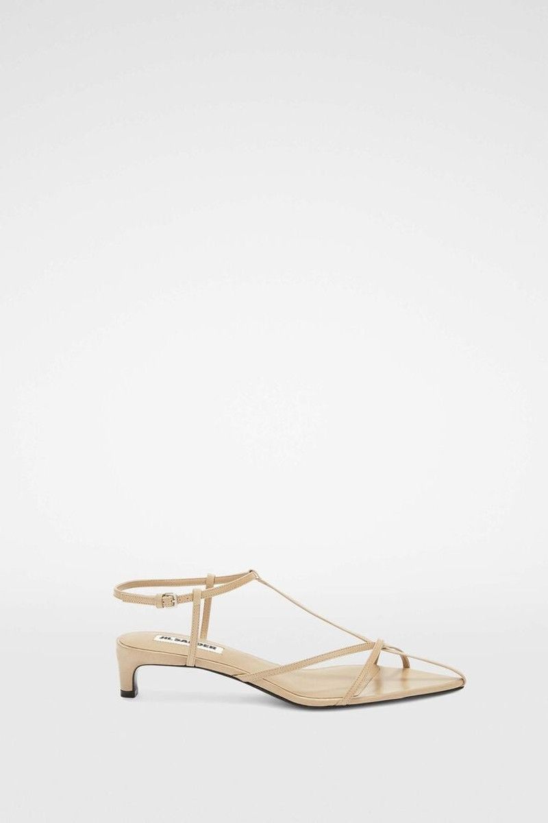 Jil Sander o1loc1c0426 High Sandals in Beige/Creamy Size US 5 / IT 35 - 1 Thumbnail