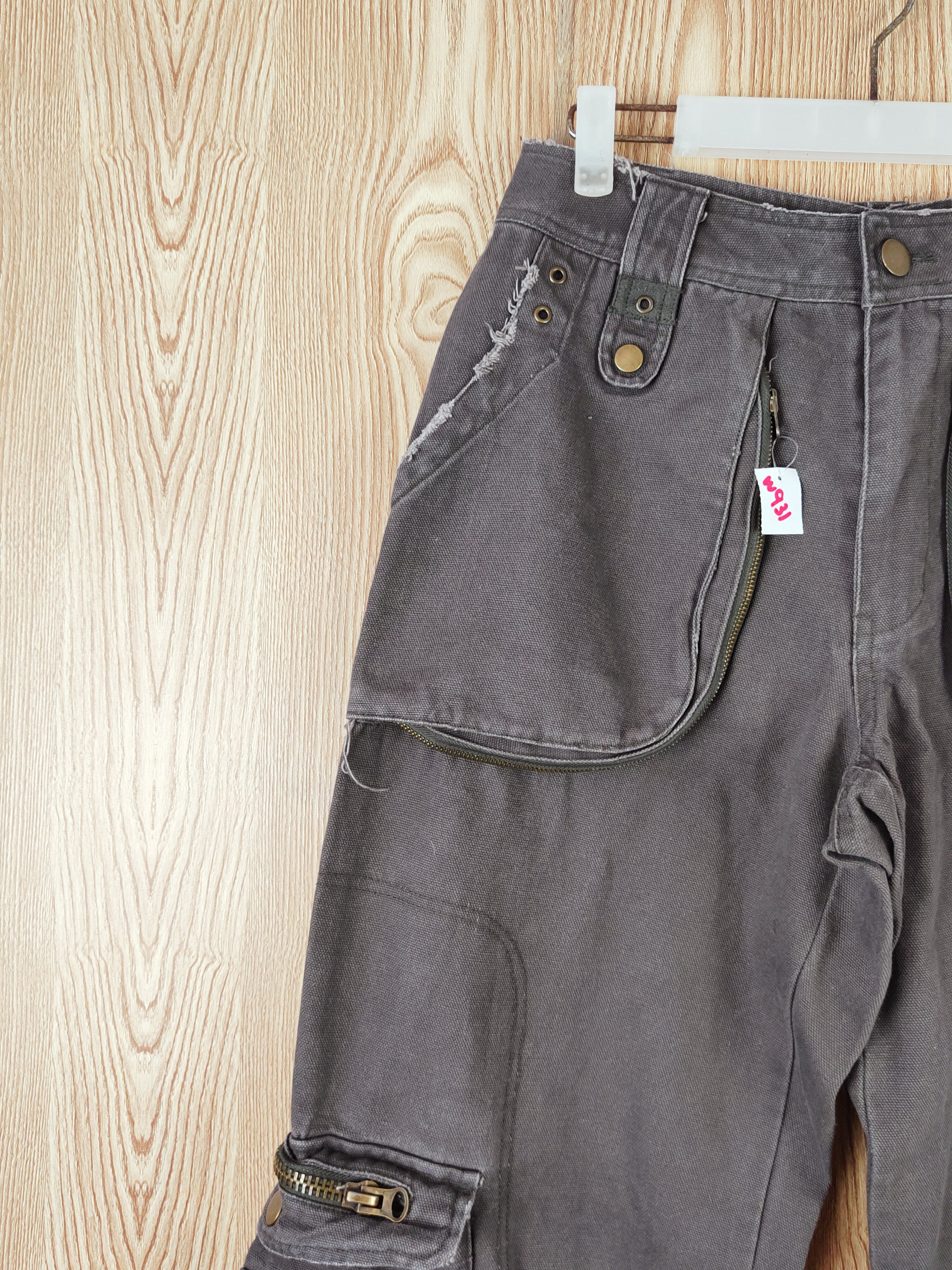 Japanese Brand D Japanese Brand Dark Brown Multipocket Cargo Pants #W931 Size US 27 - 3 Thumbnail