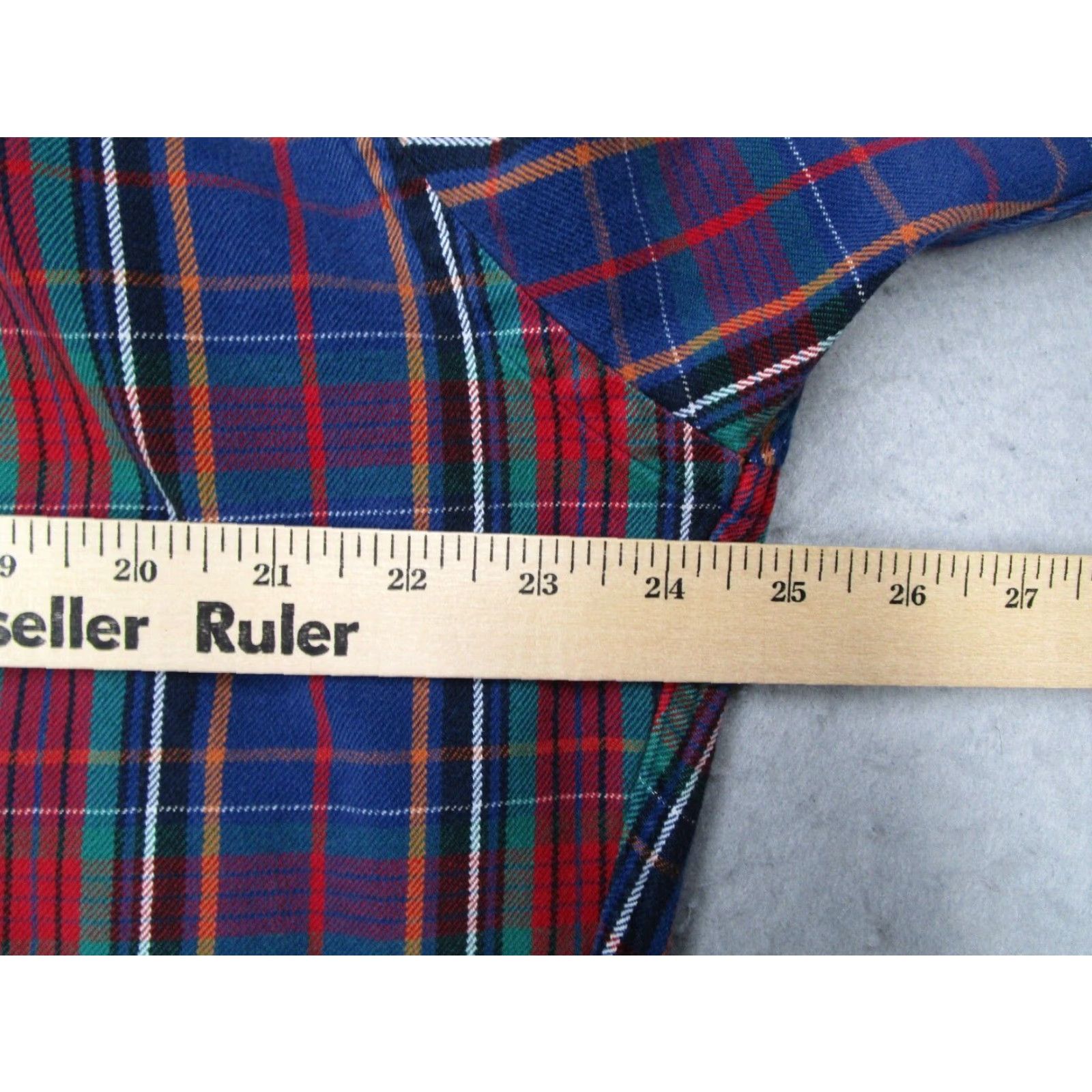 Polo Ralph Lauren VINTAGE Ralph Lauren Button-Up Flannel Shirt Mens Large Purple Plaid 90s Size US L / EU 52-54 / 3 - 5 Thumbnail