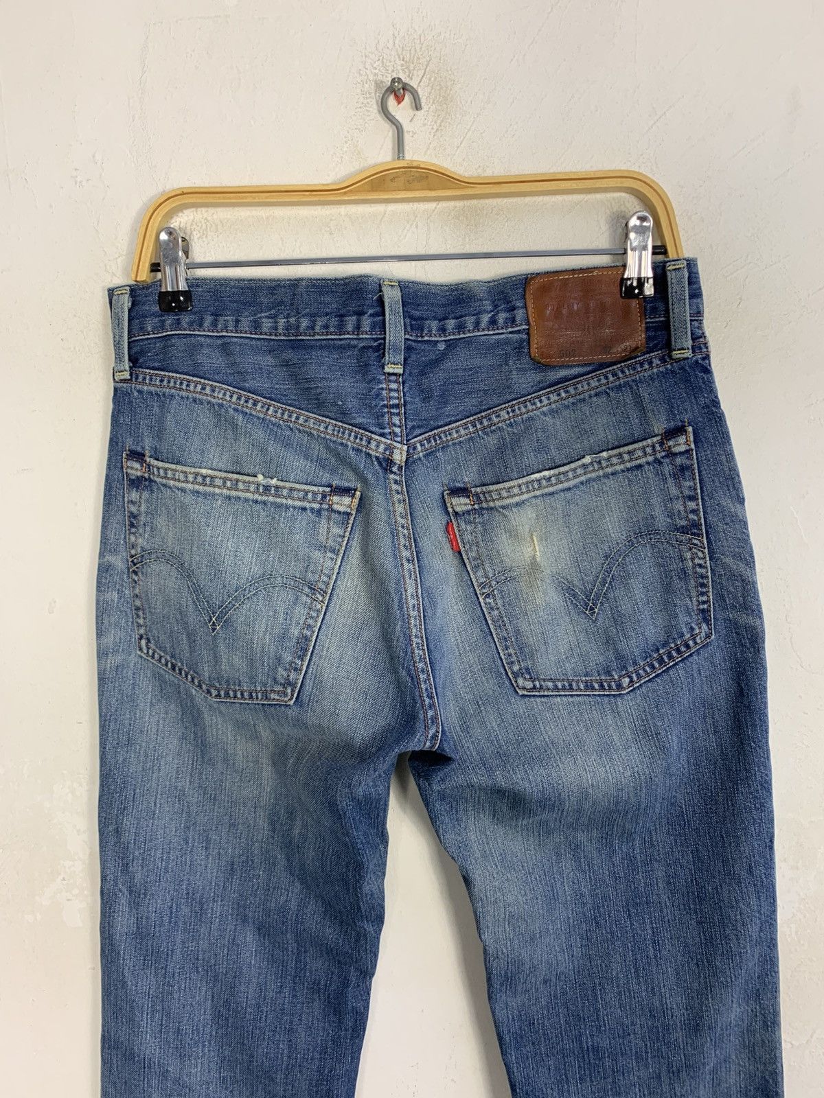 Levi's Levis Strauss Lot 502 Indigo Distressed Denim Straight Cut Size US 32 / EU 48 - 4 Thumbnail