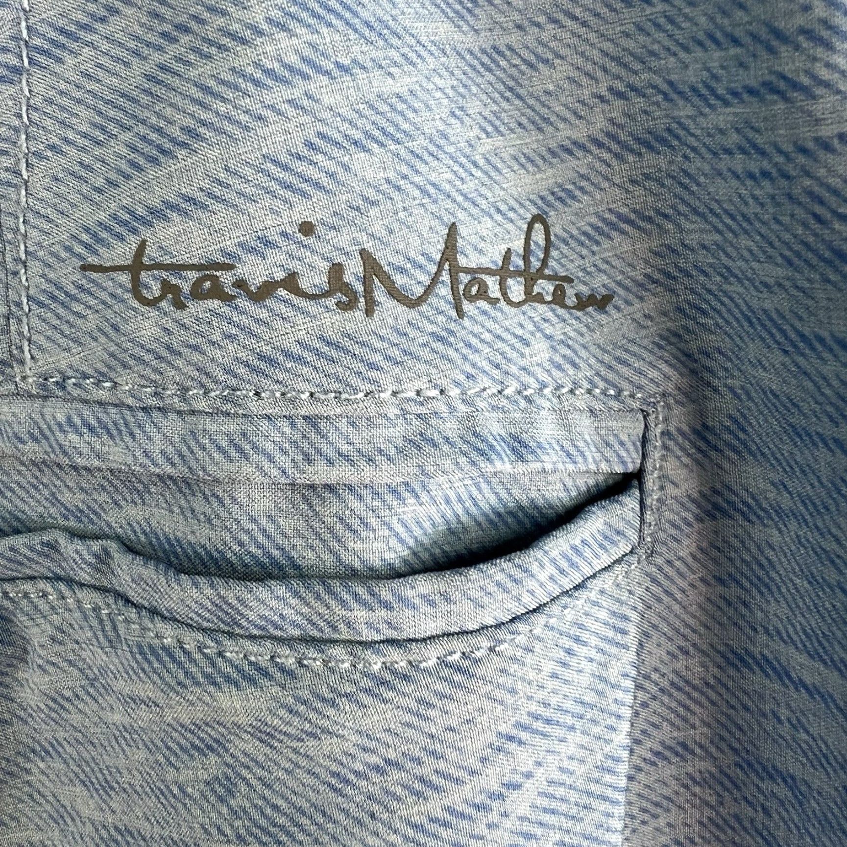 TravisMathew Travis Mathew Bermuda Shorts Mens Size 38 Heather Blue Stretch X11 Size US 38 / EU 54 - 5 Thumbnail