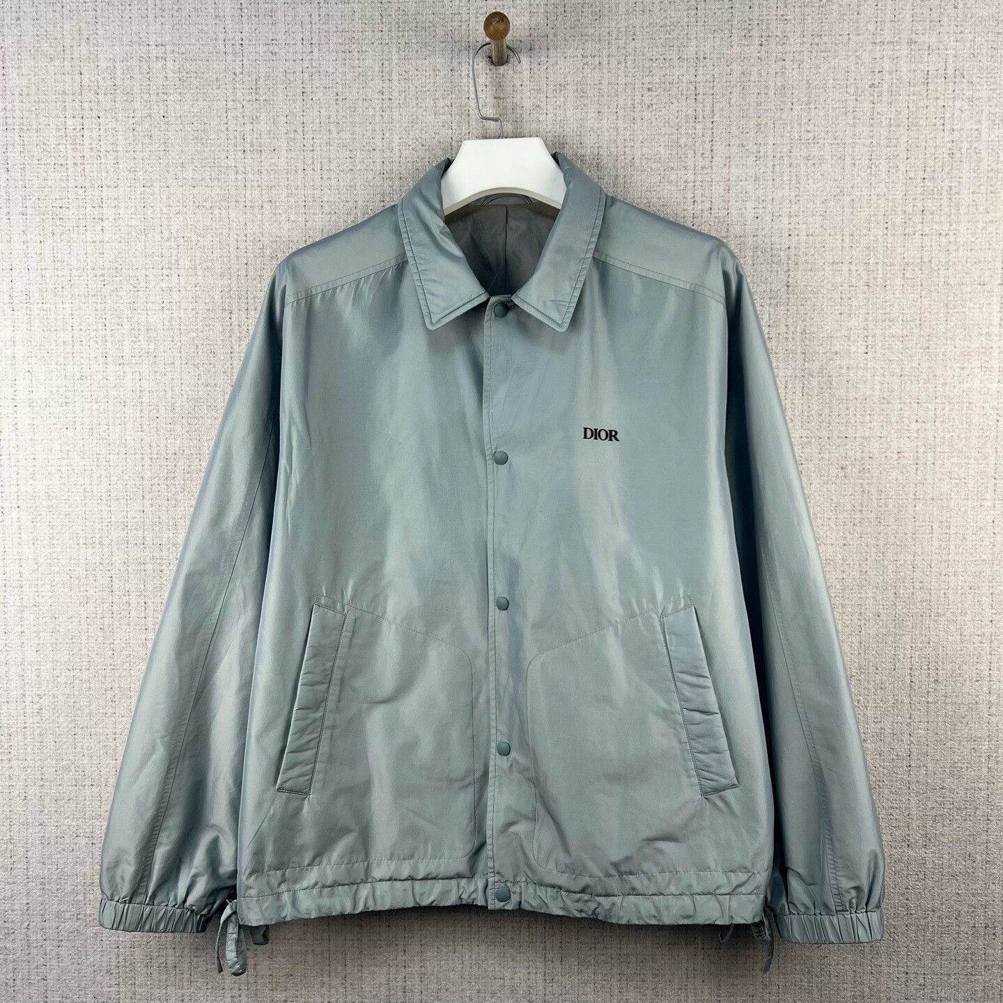 Dior Dior Light Blue Embroidered Logo Jacket Size US L / EU 52-54 / 3 - 1 Thumbnail