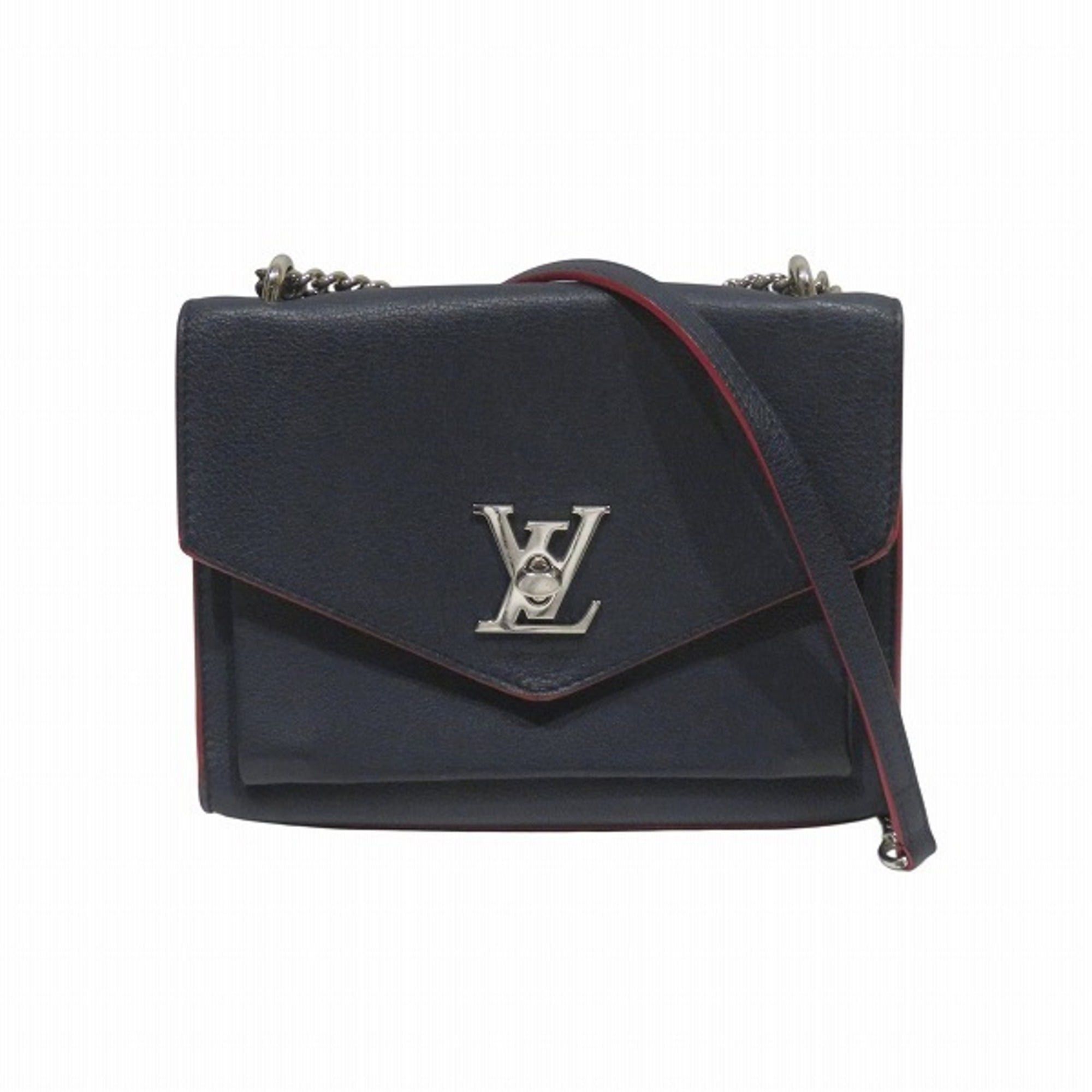 Louis Vuitton Louis Vuitton MyLockme BB M53196 Marine Rouge Turnlock Closure Handbag Shoulder Bag for Women Size ONE SIZE - 1 Thumbnail