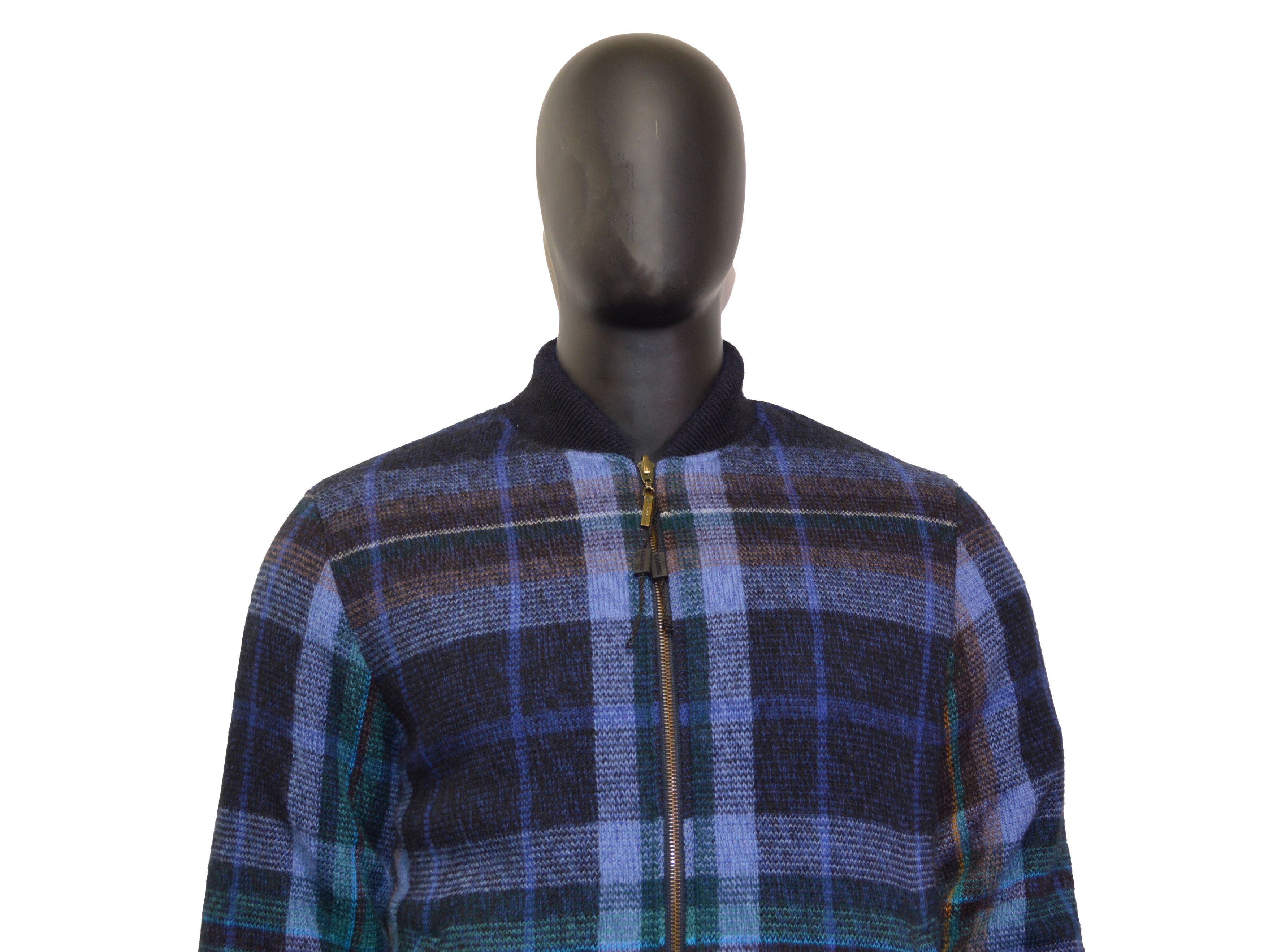 Missoni Men's Missoni Reversible Bomber Jacket XL Blue Italy Size US XL / EU 56 / 4 - 2 Thumbnail