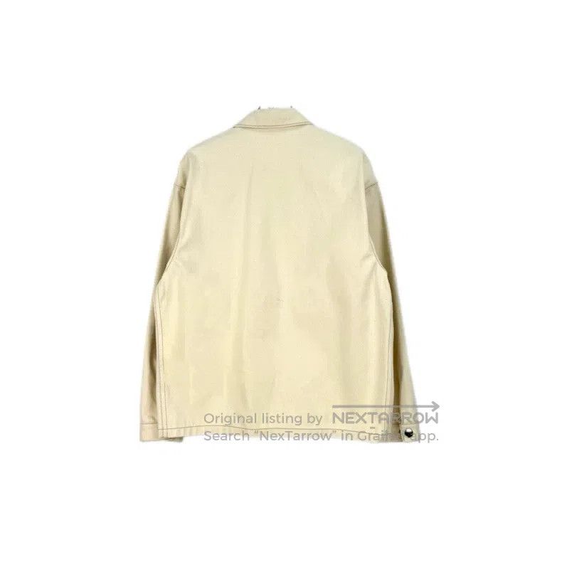 Prada Prada Beige metal triangle logo denim jacket Size US S / EU 44-46 / 1 - 2 Thumbnail