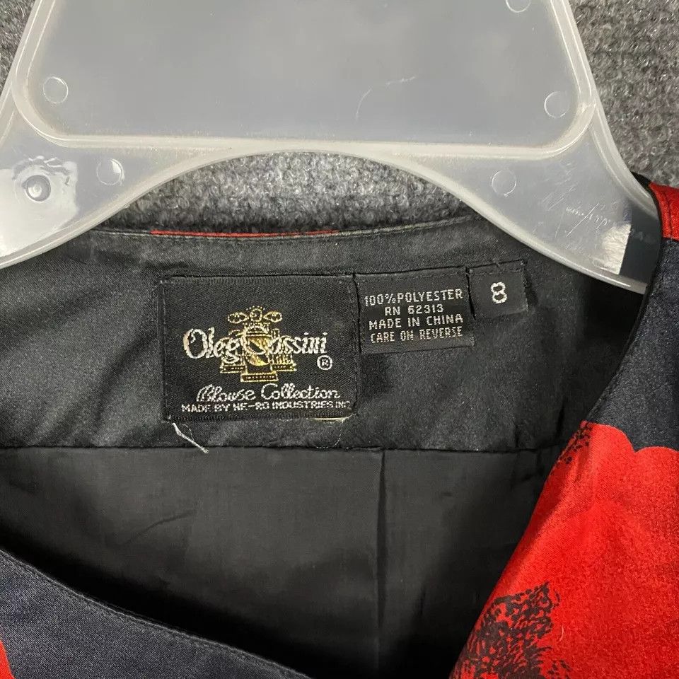 Oleg Cassini Oleg Cassini Top Women's Size 8 Floral Polyester Long Sleeve Size M / US 6-8 / IT 42-44 - 3 Thumbnail