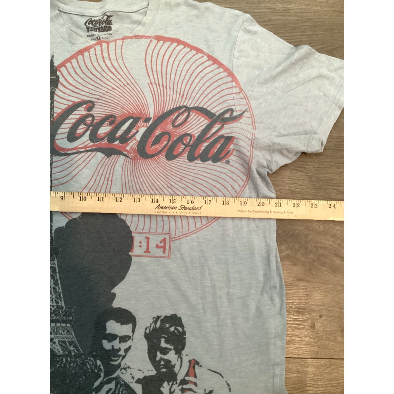 Vintage Coca-Cola T-Shirt Men XL Gray Crew Neck Short Sleeve Vintage No Size US XL / EU 56 / 4 - 4 Thumbnail
