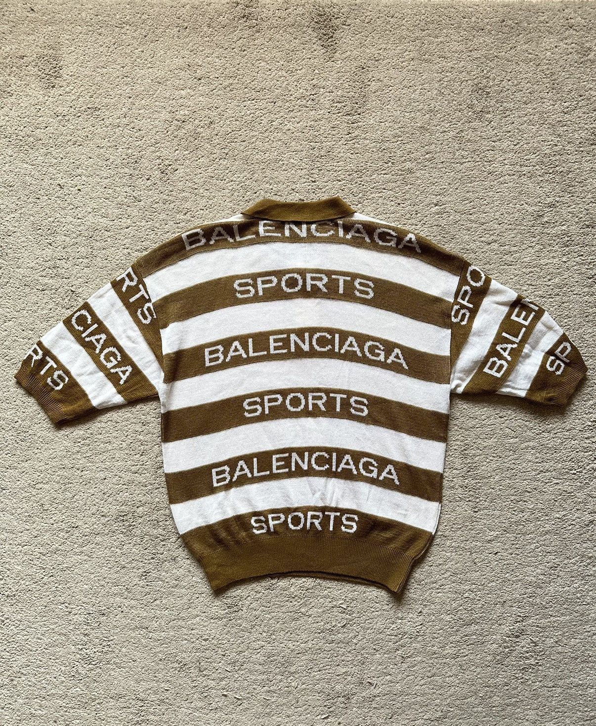 Balenciaga 1990s Balenciaga Knitted Polo Shirts Size US M / EU 48-50 / 2 - 9 Thumbnail