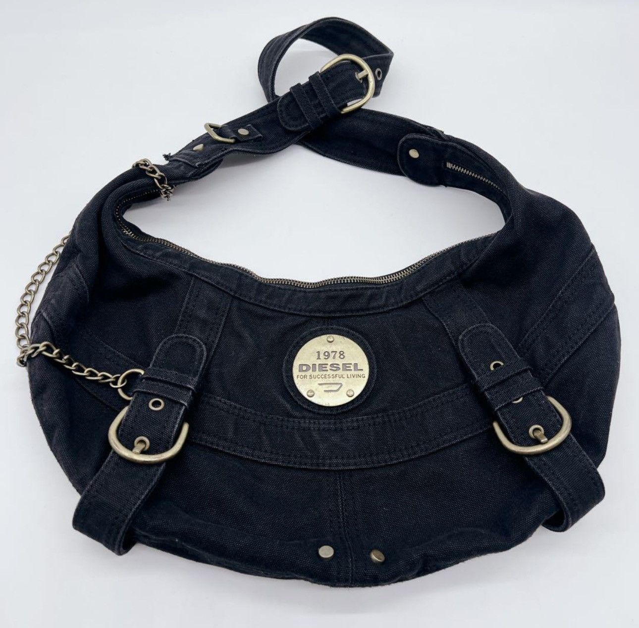 Diesel Vintage Diesel Canvas Bag with brass hardware Size ONE SIZE - 1 Thumbnail