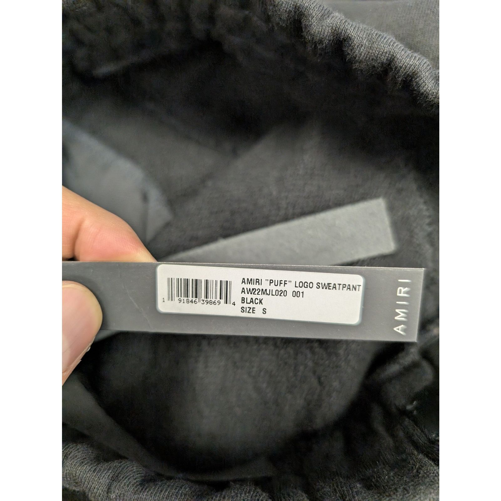 Amiri o1rshd1 Q:2 / " Puff " Logo Sweatpant / Joggers in Black Size US 30 / EU 46 - 14 Thumbnail