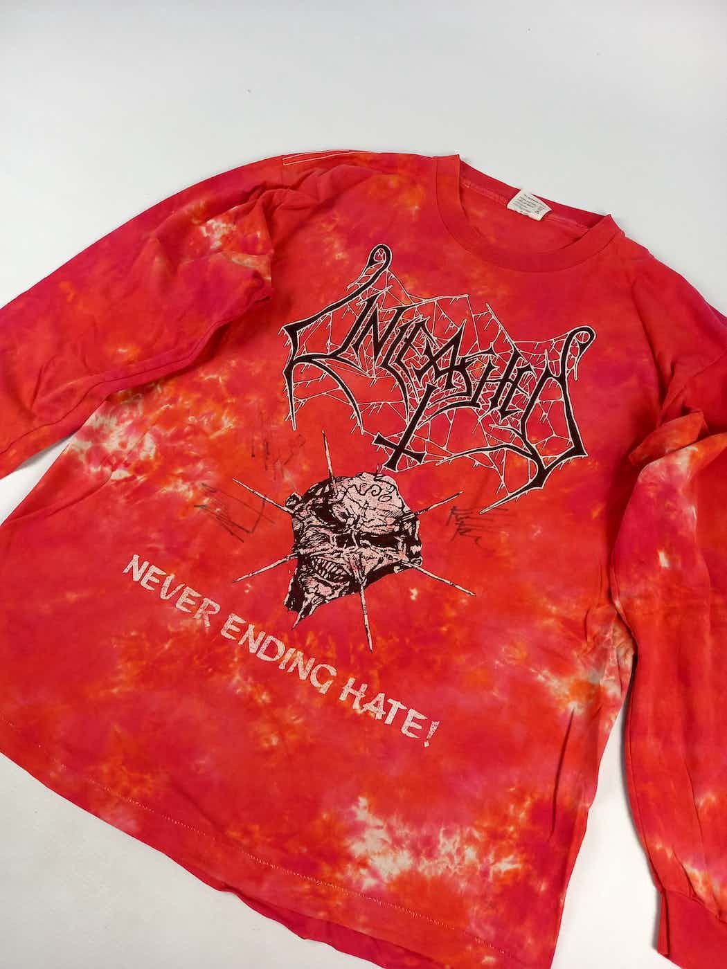 Band Tees × Vintage Unleashed autographed vintage longsleeve tshirt 1993 Size US XL / EU 56 / 4 - 2 Thumbnail