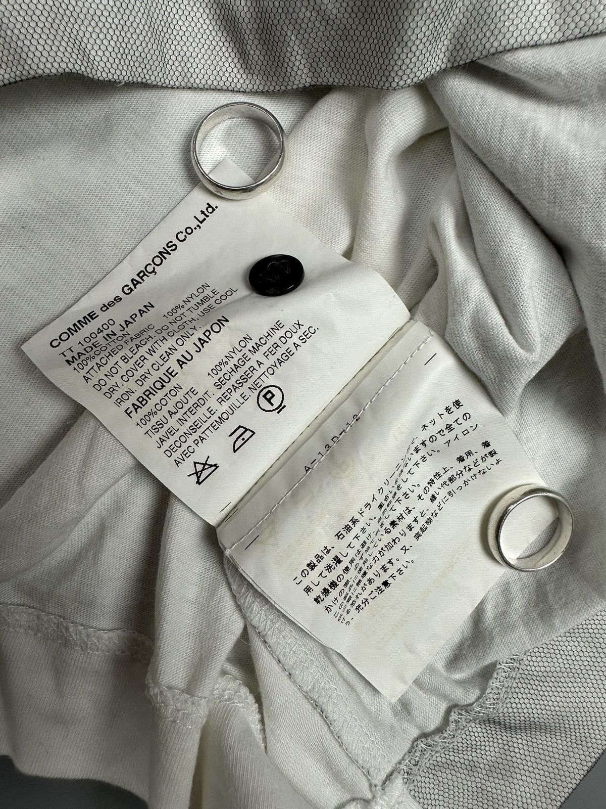 Comme des Garcons × Tricot Comme des Garcons Vintage Tricot Comme Des Garcons Flowers Net Tees Size S / US 4 / IT 40 - 7 Thumbnail