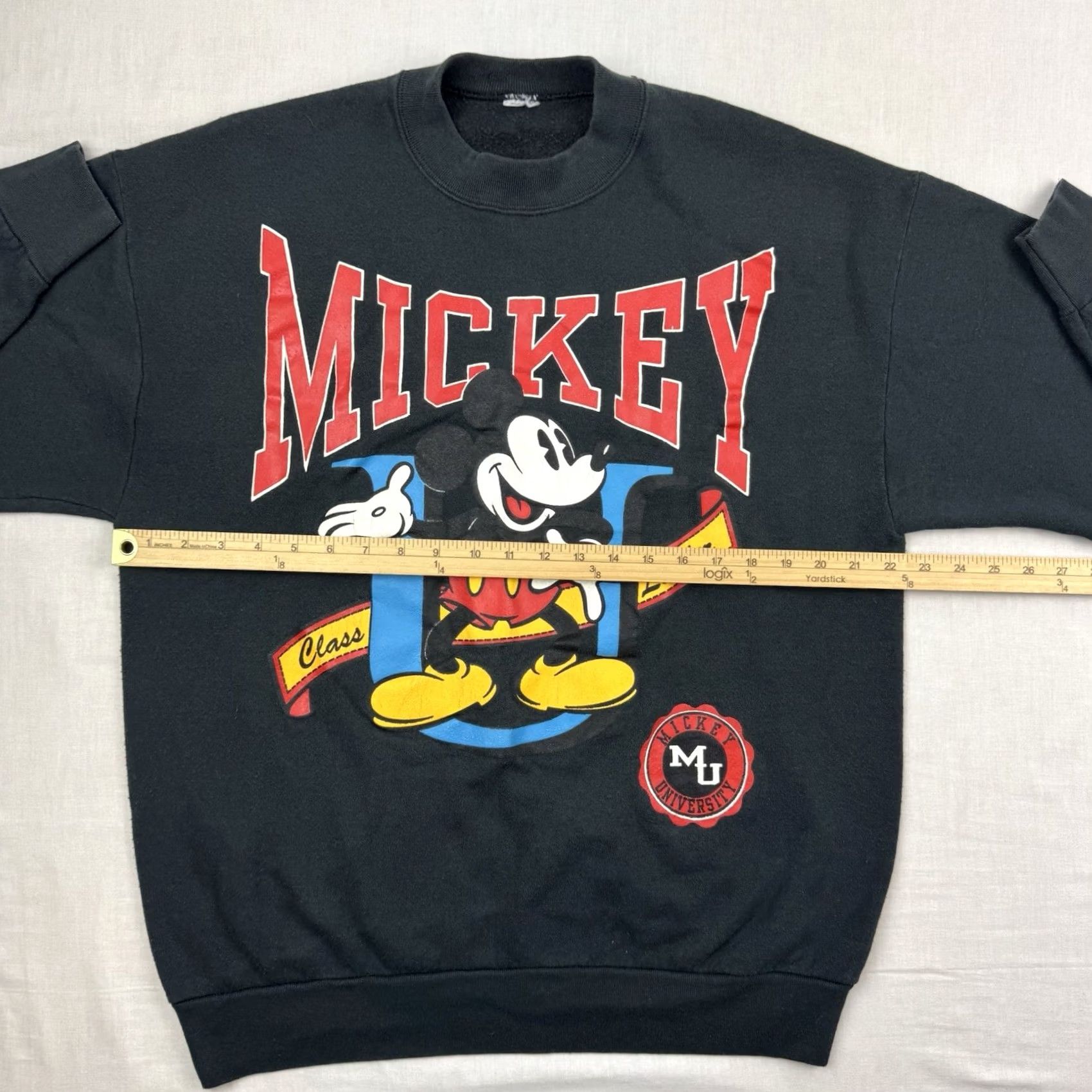 Disney VINTAGE Disney Mickey University Sweatshirt Sweatshirt Adult Large Black Disney Mens University 90s Cartoon Theme Park"} Size US L / EU 52-54 / 3 - 7 Thumbnail