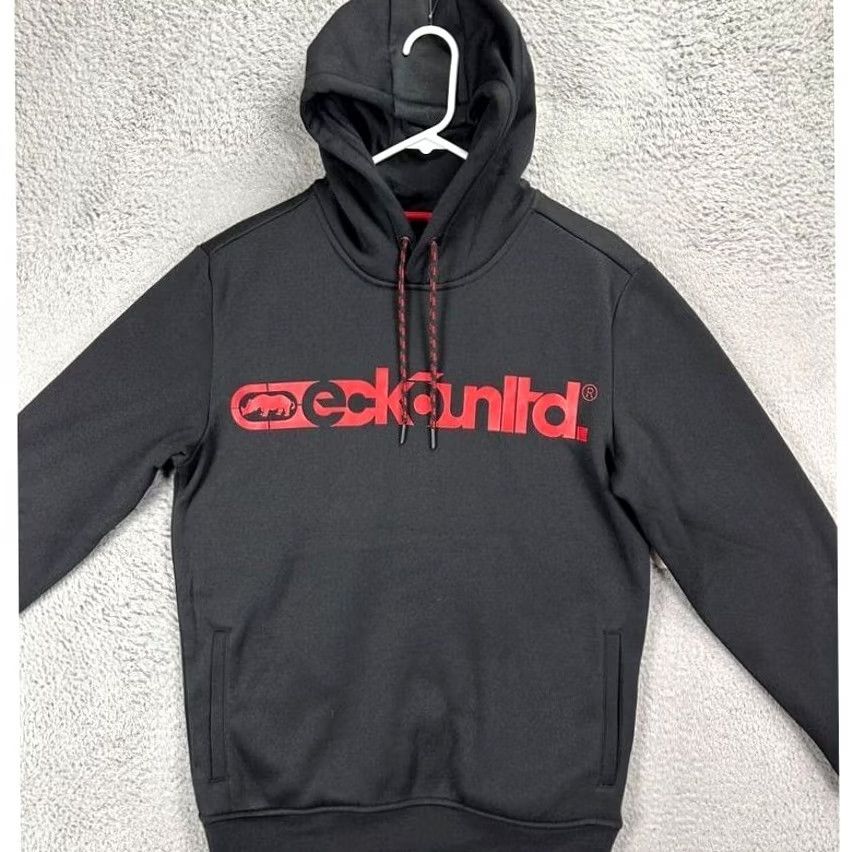 Ecko Unltd. Ecko Unltd. Hoodie Sweatshirt Mens Small Black Graphic Pullover Drawstring NEW Size US S / EU 44-46 / 1 - 2 Thumbnail
