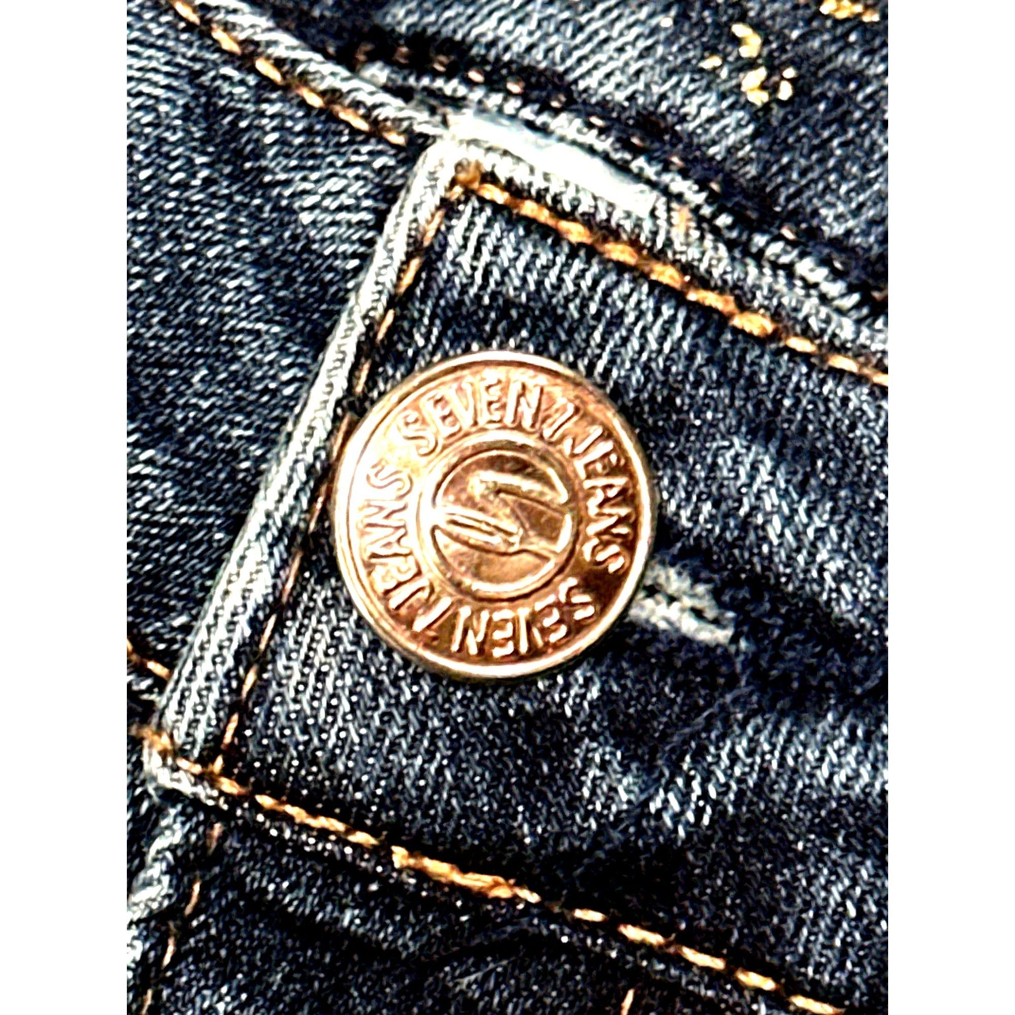 Seven 7 Seven7 Weekend Slim Fit Jean Flattering Straight Leg Super S Size 27" / US 4 / IT 40 - 4 Thumbnail