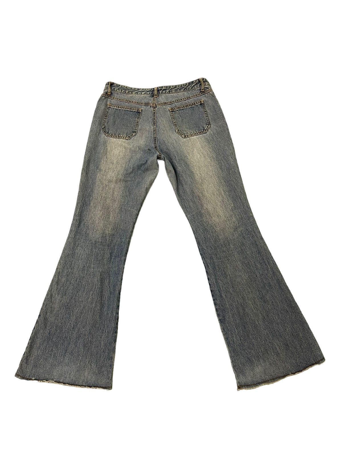 Japanese Brand Flare Jeans Jouer Aux Eches Distress Thin Bell Bottom 8🟦2 Size US 32 / EU 48 - 9 Thumbnail