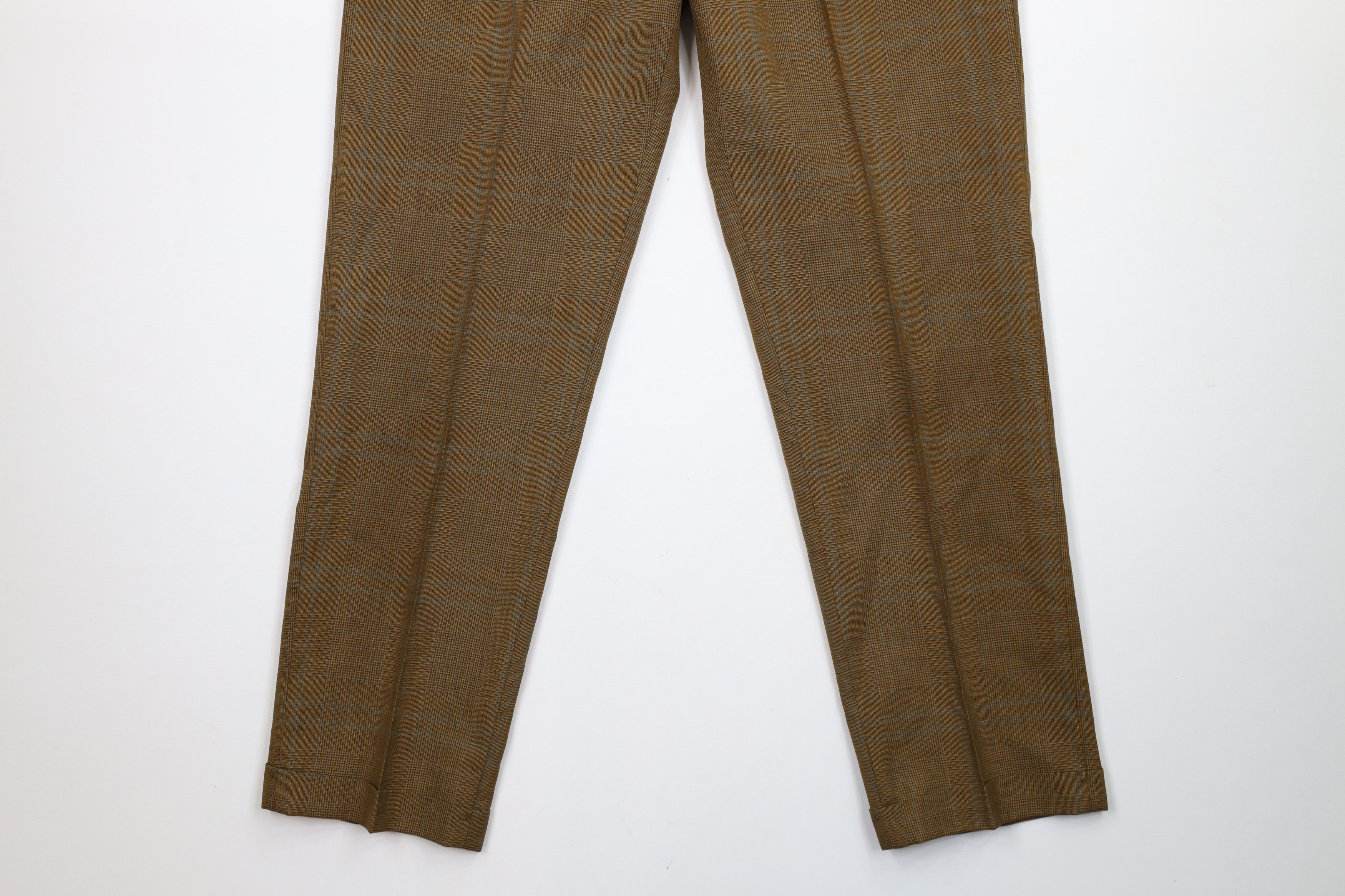 Vintage Vintage 70s Streetwear Flat Front Chino Pants Plaid USA Size US 32 / EU 48 - 4 Thumbnail