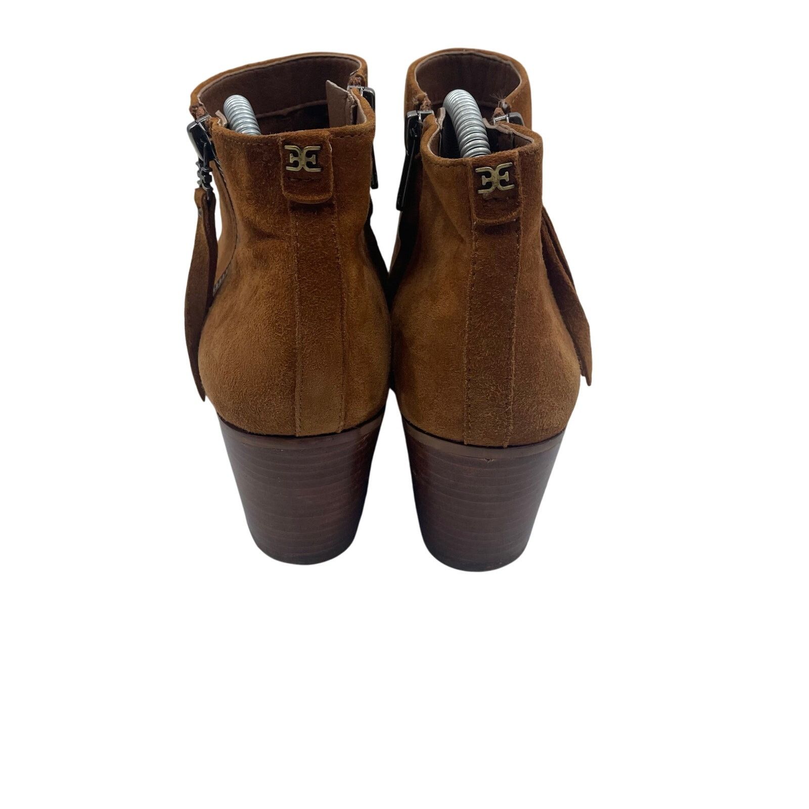 Sam Edelman Sam Edelman Walden Bootie Ankle Boots Zipper Suede Brown 8.5 Size US 8.5 / IT 38.5 - 4 Thumbnail