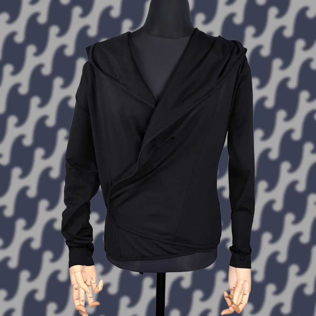 Vintage Ivan Grundahl Copenhagen Stretch Wrap Hoodies Jacket M Women Black Size M Size M / US 6-8 / IT 42-44 - 1 Thumbnail