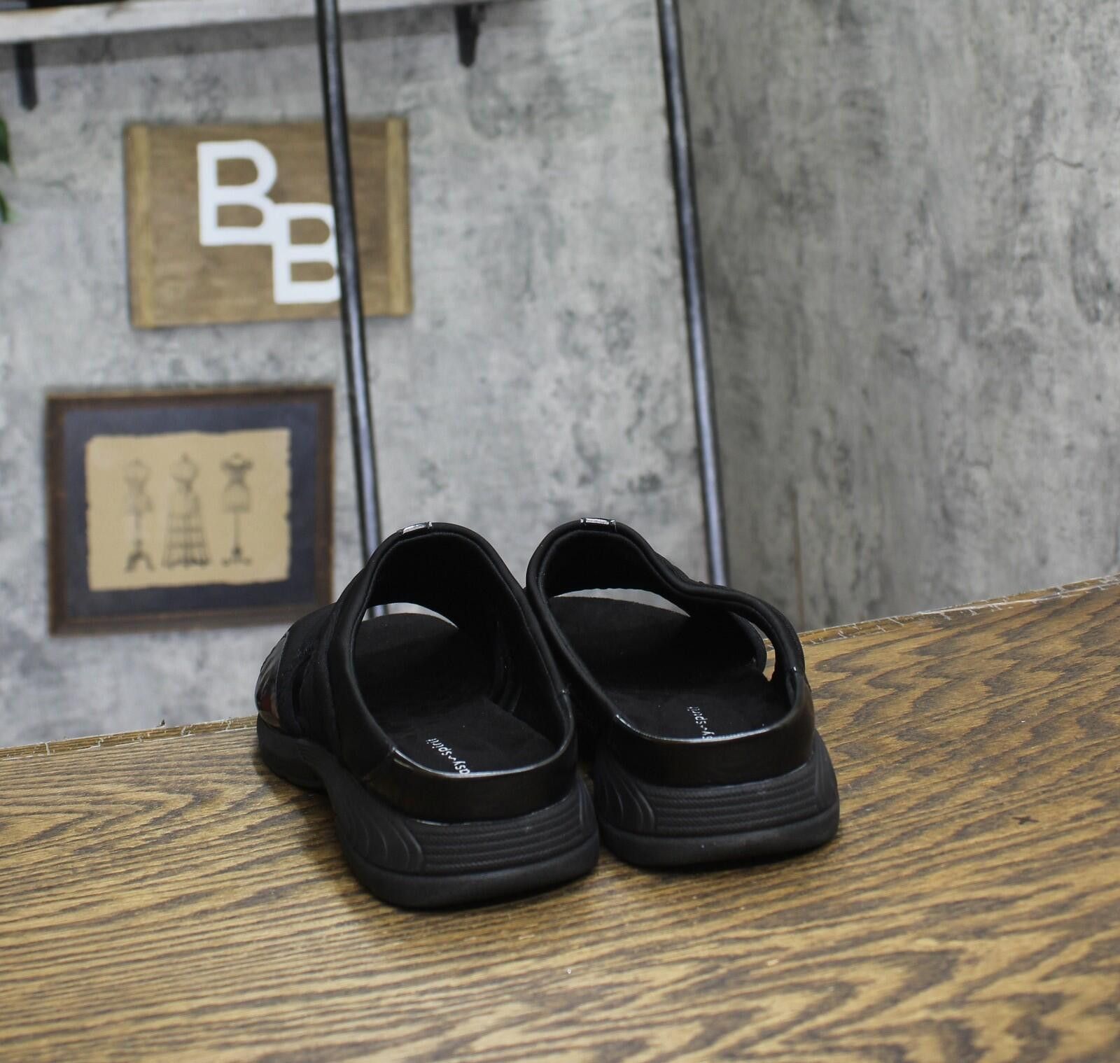 Other Nwt Easy Spirit Toe Flat Sandals Black Patent Multi 7.5ww Size US 7.5 / IT 37.5 - 4 Thumbnail