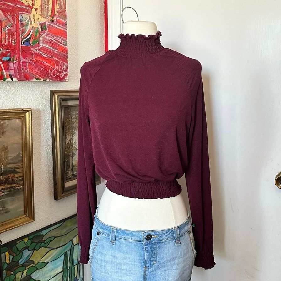 Other notebuk purple burgundy long sleeve top Size M / US 6-8 / IT 42-44 - 1 Thumbnail