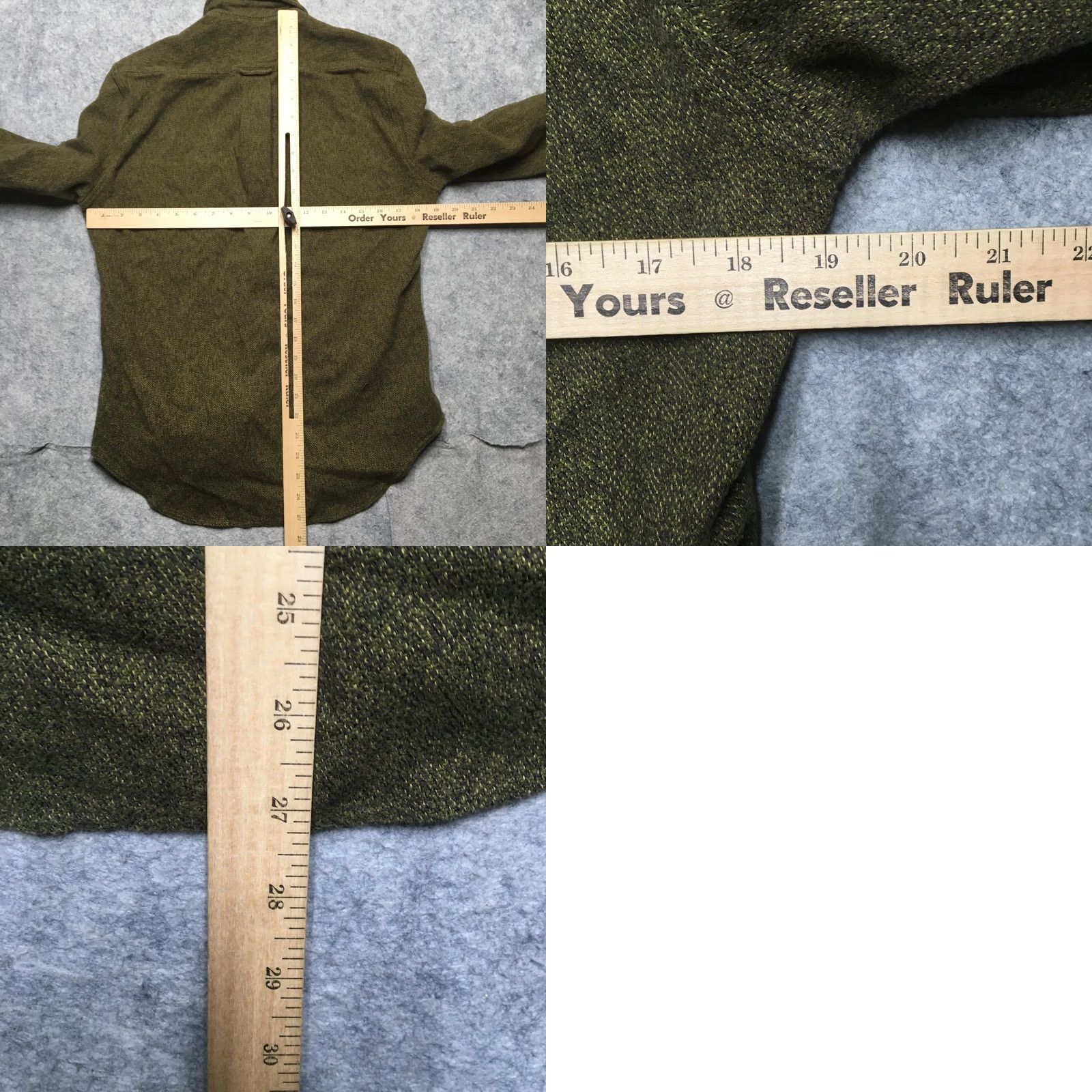 Vintage Gitman Bros Shirt Mens Small S Green Herringbone Long Sleeve Button Up USA Made Size US S / EU 44-46 / 1 - 8 Thumbnail