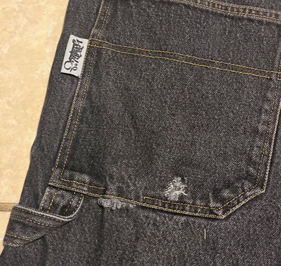Southpole × Vintage Southpole Y2K Baggy Skater Carpenter Denim Shorte (36) Size US 36 / EU 52 - 5 Thumbnail