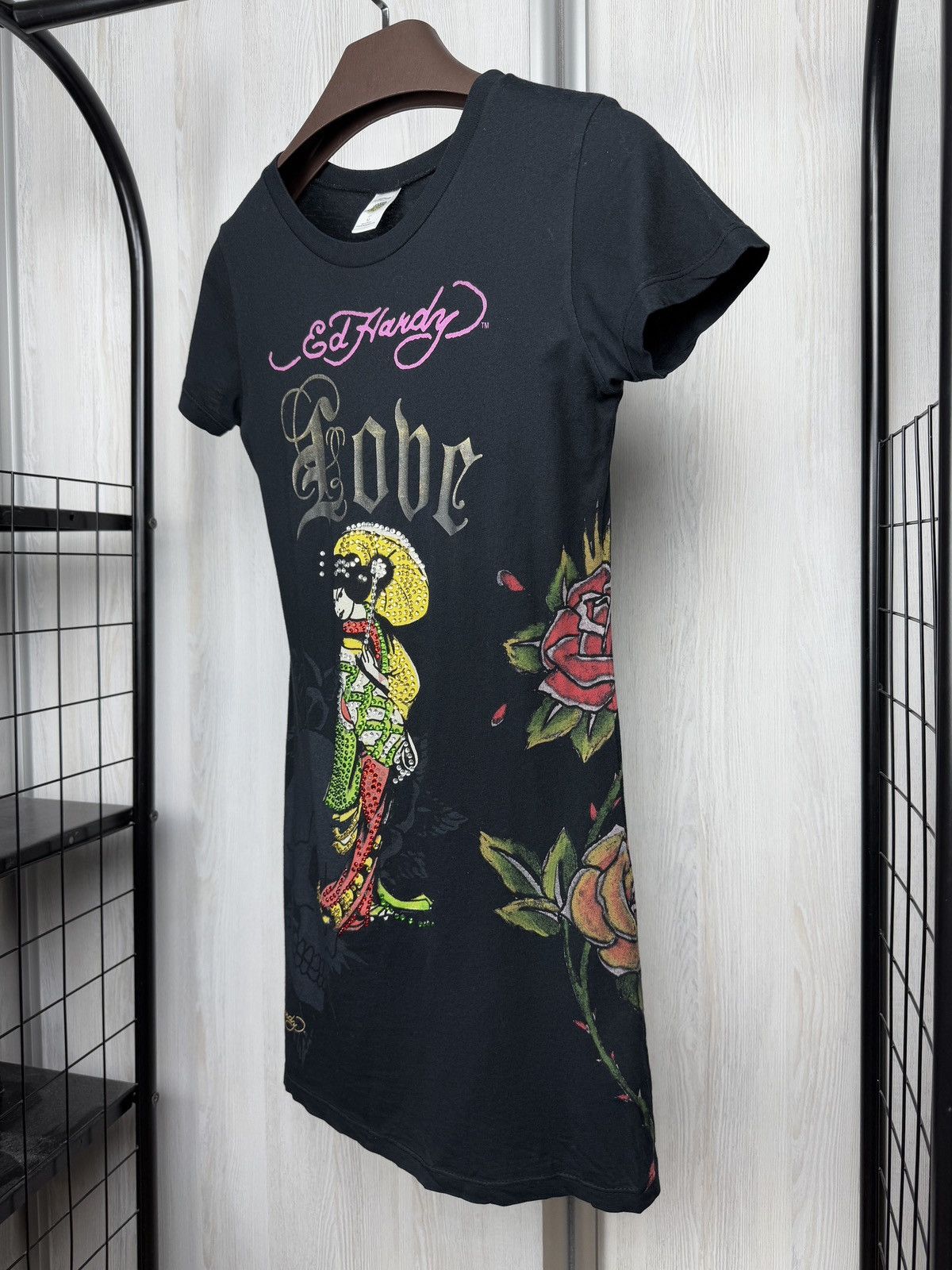 Ed Hardy Rare print vintage “Love” Long T-shirt Ed Hardy made in USA Size M / US 6-8 / IT 42-44 - 6 Thumbnail
