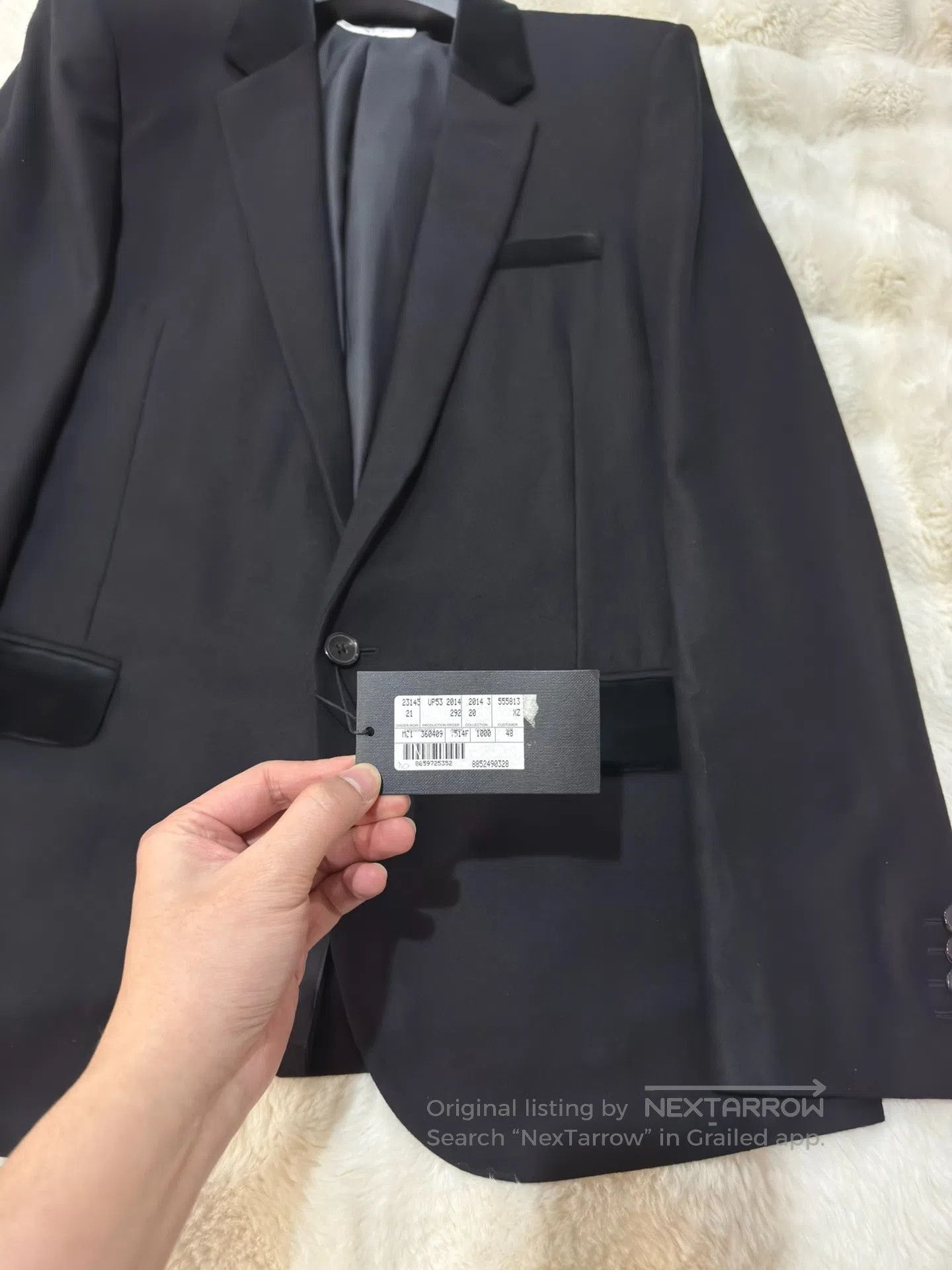Saint Laurent Paris Saint Laurent Paris Wool and Velvet Blazer| Size US M / EU 48-50 / 2 - 9 Thumbnail