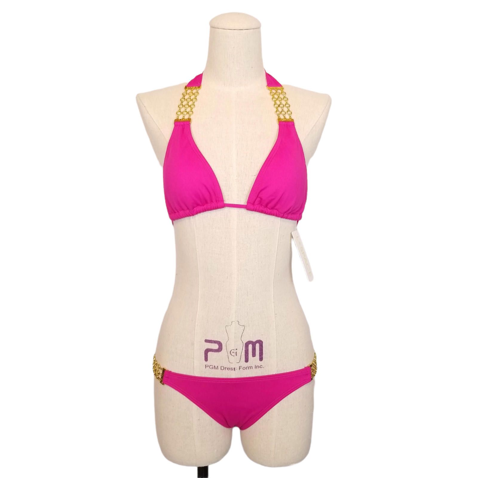 Other NWT L*Space Fuchsia Pink Bikini Gold Chain Size ONE SIZE - 1 Thumbnail