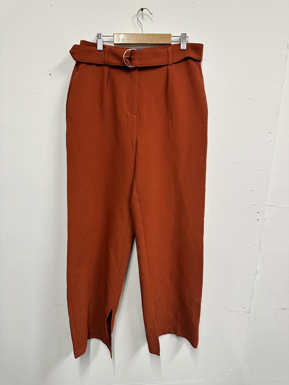 Reserved Reserved Limited Collection Rust Orange Belted Trousers Size Size 32" / US 10 / IT 46 - 1 Thumbnail