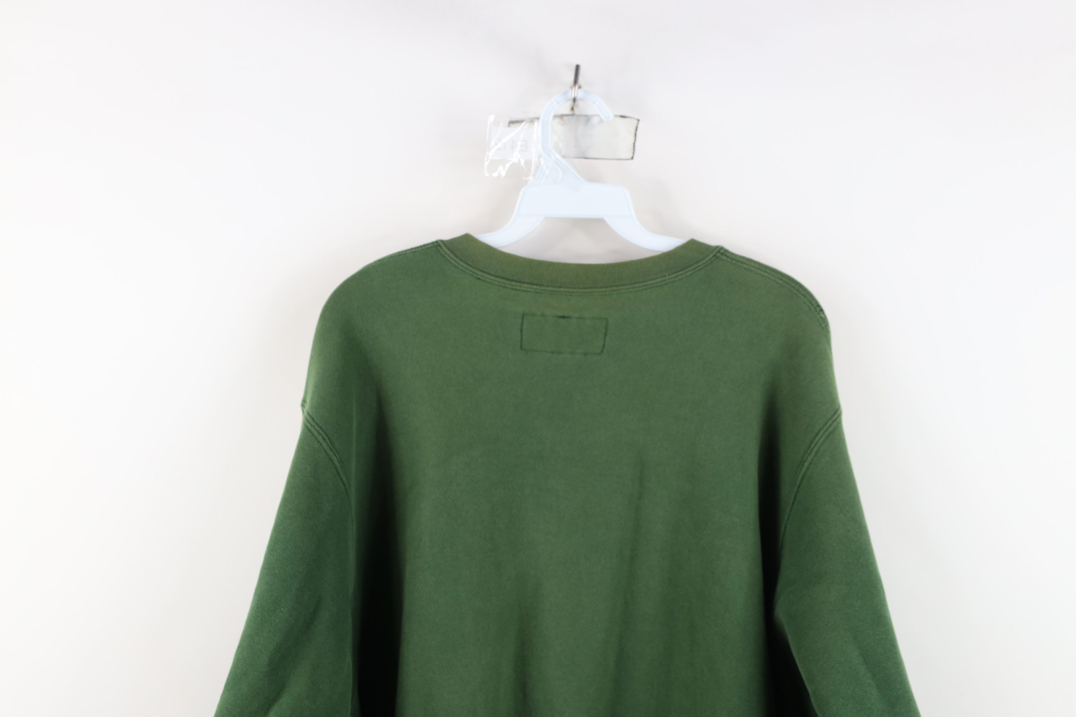 Vintage Vintage 90s Spell Out Malone College Sweatshirt Green USA Size US L / EU 52-54 / 3 - 14 Thumbnail