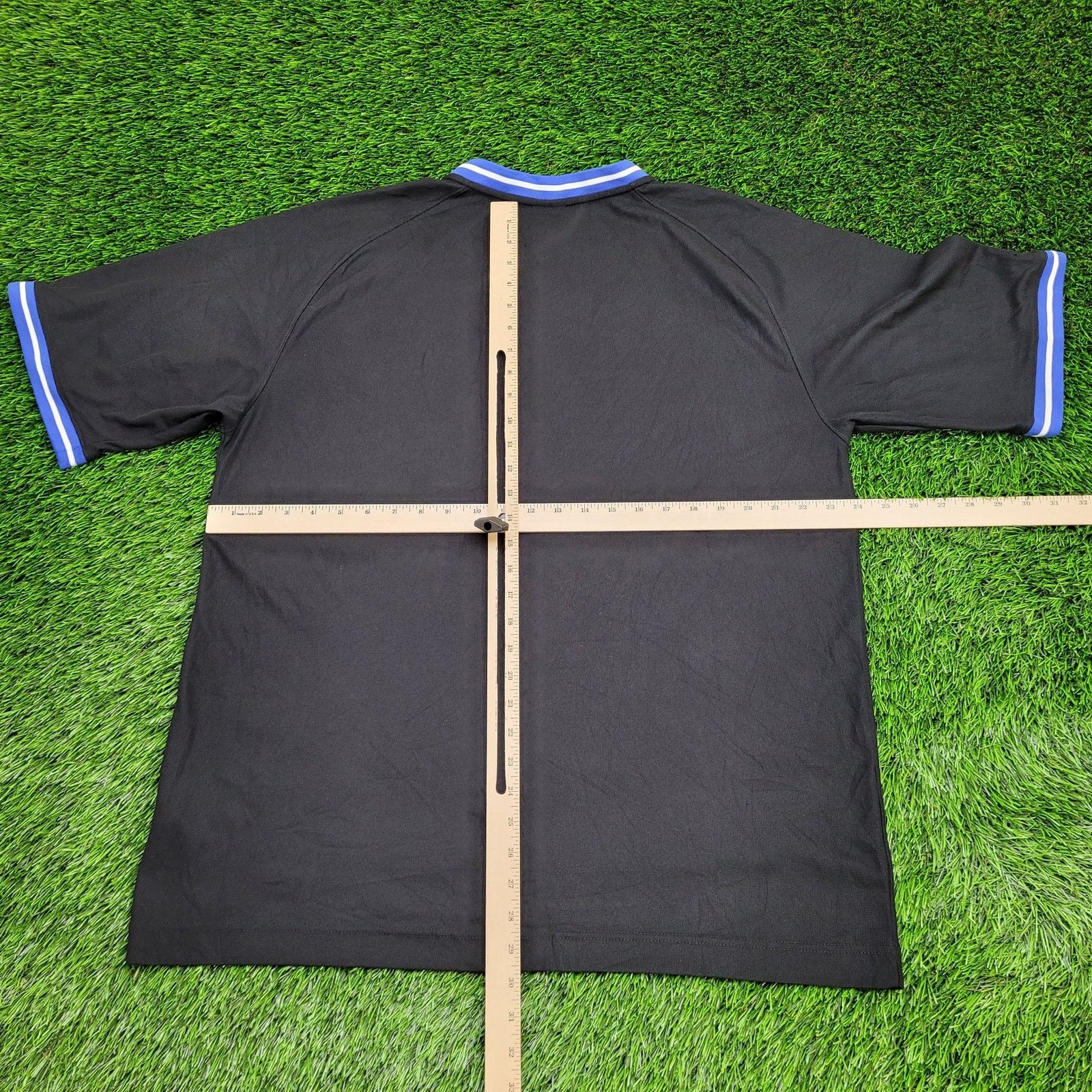 Nike NIKE Dri-Fit Basketball Shirt XL Black Blue White Raglan Size US XL / EU 56 / 4 - 9 Thumbnail