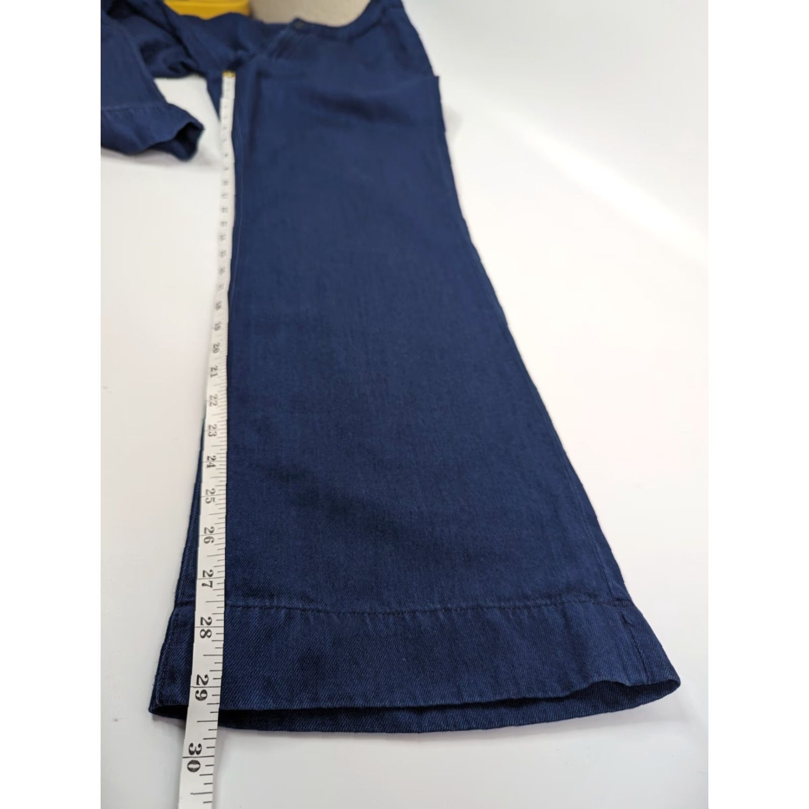 Uniqlo Uniqlo Jeans Women Indigo Wide-Leg Navy Blue Pants Size 4 5-Pocket Denim Cotton Regular Style 422303 Size 27" / US 4 / IT 40 - 5 Thumbnail