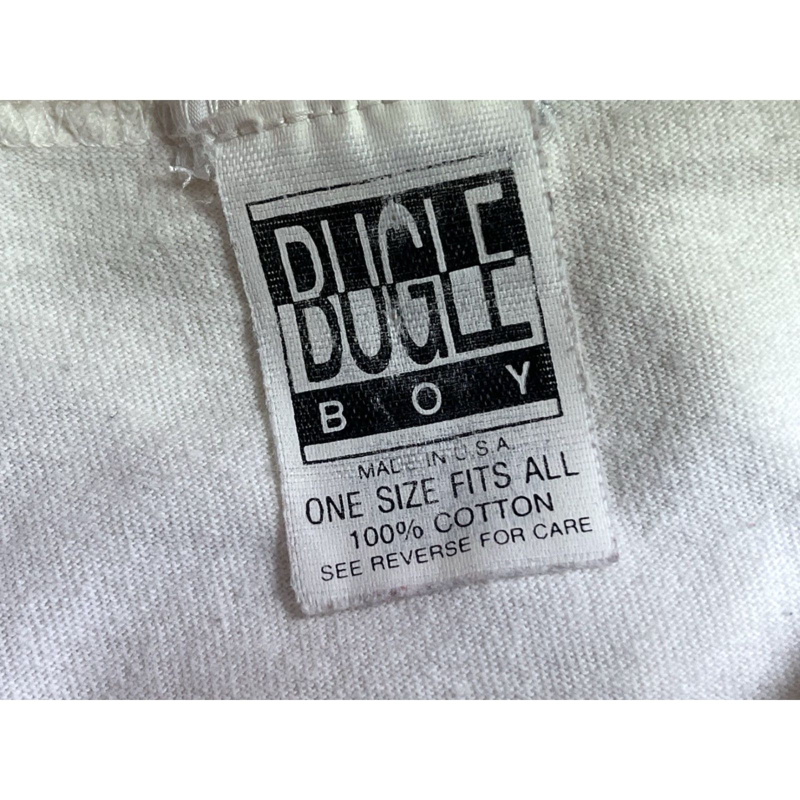 Bugle Boy VINTAGE Bugle Boy Hoodie T-Shirt White One Size USA Men Boys Womens? Size US M / EU 48-50 / 2 - 5 Thumbnail