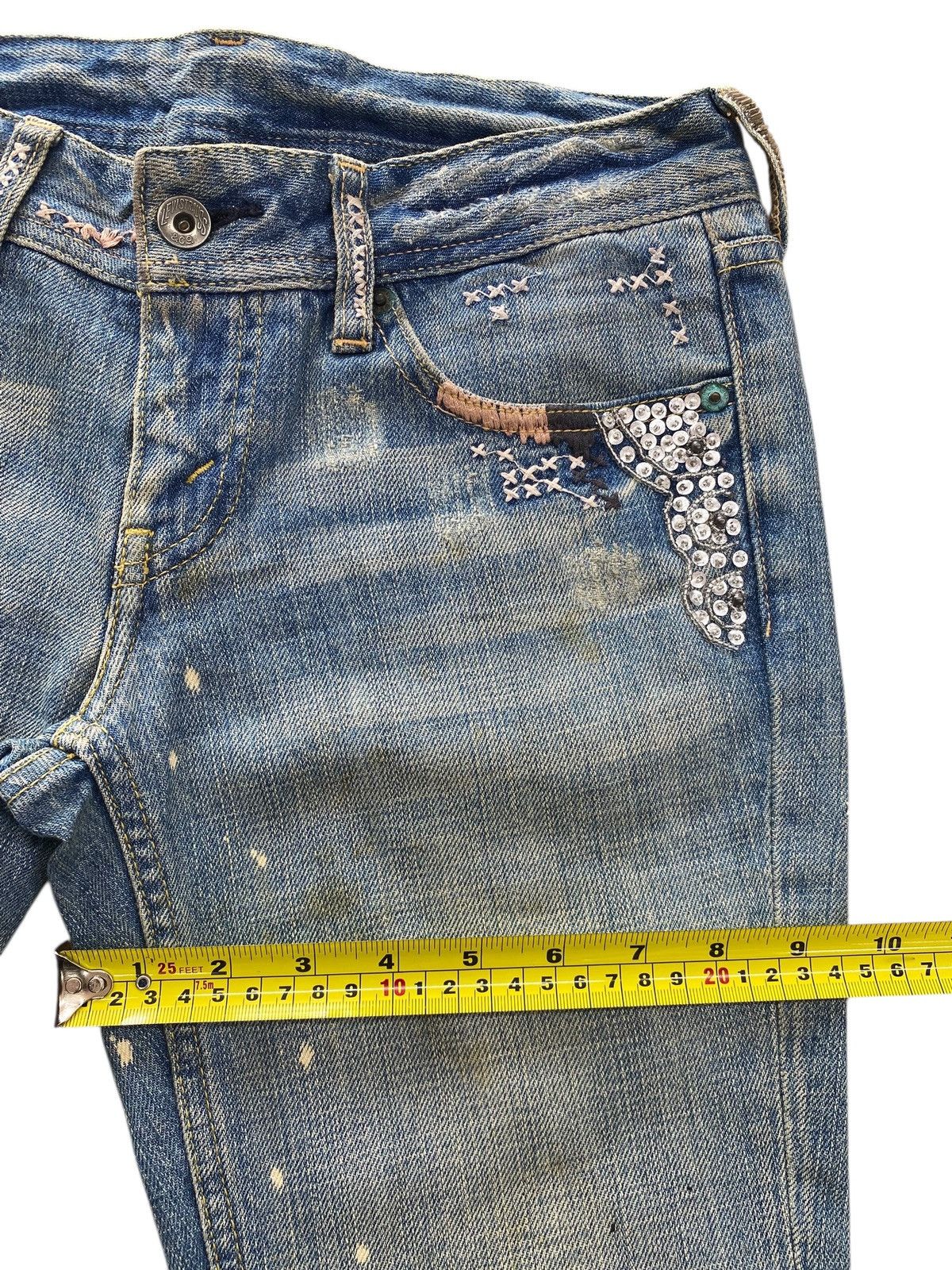 Levi's Levi’s Faded Blue Wash Patch Work Style Boot Cut Jeans Size 30" / US 8 / IT 44 - 7 Thumbnail