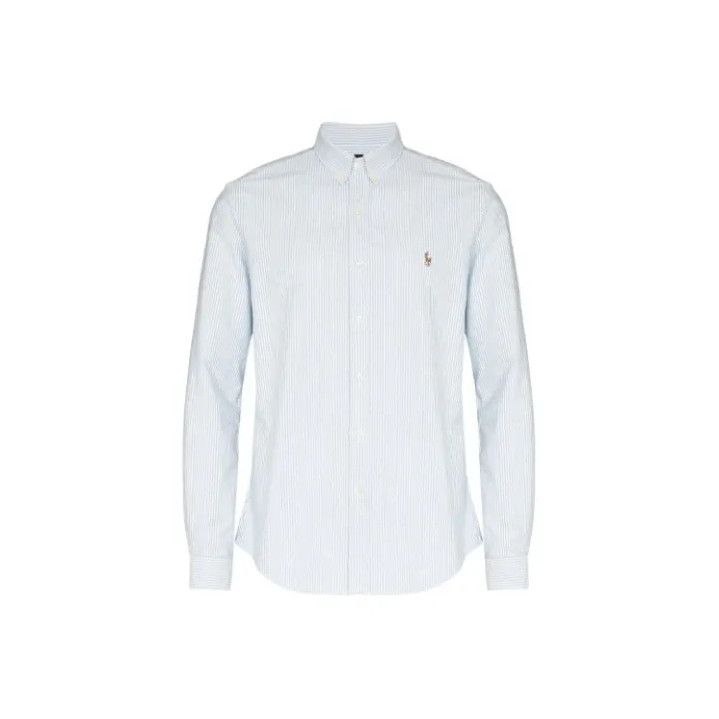 Polo Ralph Lauren Polo Ralph Lauren Logo Embroidered Striped Long Sleeve Shirt Size US XL / EU 56 / 4 - 1 Thumbnail
