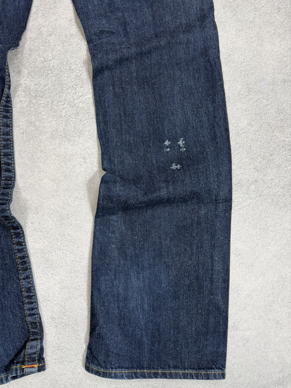 True Religion VTG True Religio Baggy Distressed Washed Y2K Size US 31 - 5 Thumbnail