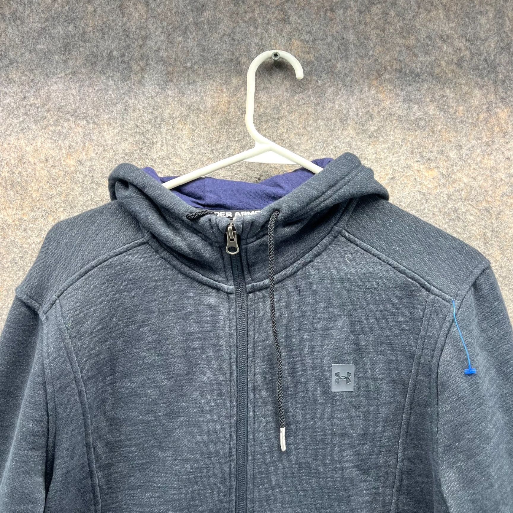 Under Armour VINTAGE Under Armour Sweater Men Medium Heather Gray Full Zip Hoodie Pullover Jacket Size US M / EU 48-50 / 2 - 4 Thumbnail