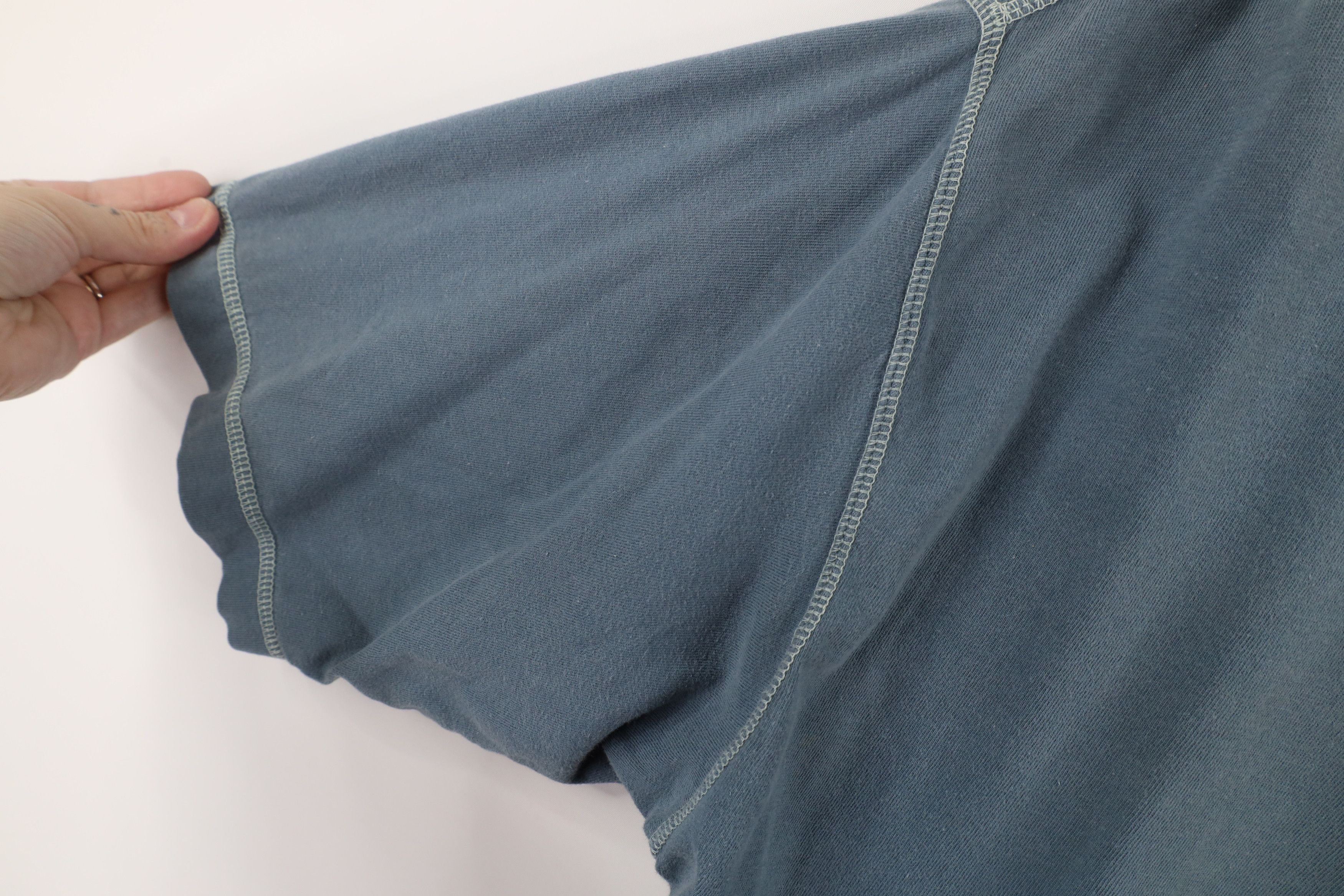 Levi's × Vintage Vintage 90s Levis Baggy Fit Ribbed Henley T-Shirt Blue Size US M / EU 48-50 / 2 - 7 Thumbnail