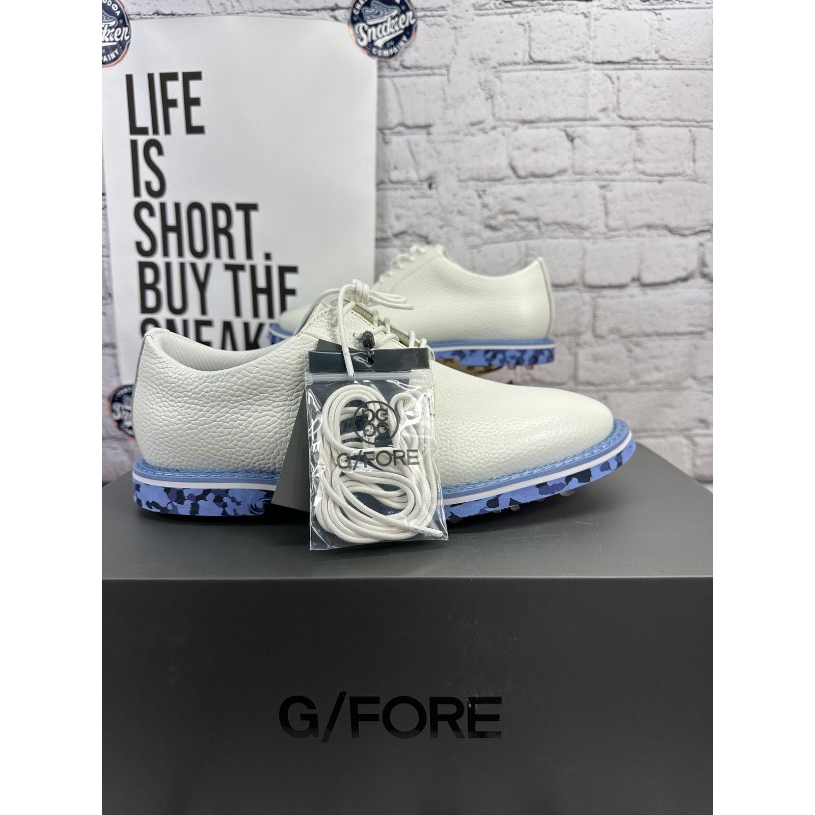 image of G/fore Gfore Camo Collection Gallivanter Golf Shoes Mens 8.5 in White (Size 9)