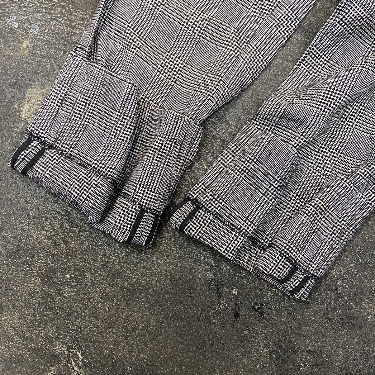 If Six Was Nine × Japanese Brand × Vintage Motel inc Punk Design Long Pants Checkered Grey Size US 32 / EU 48 - 11 Thumbnail