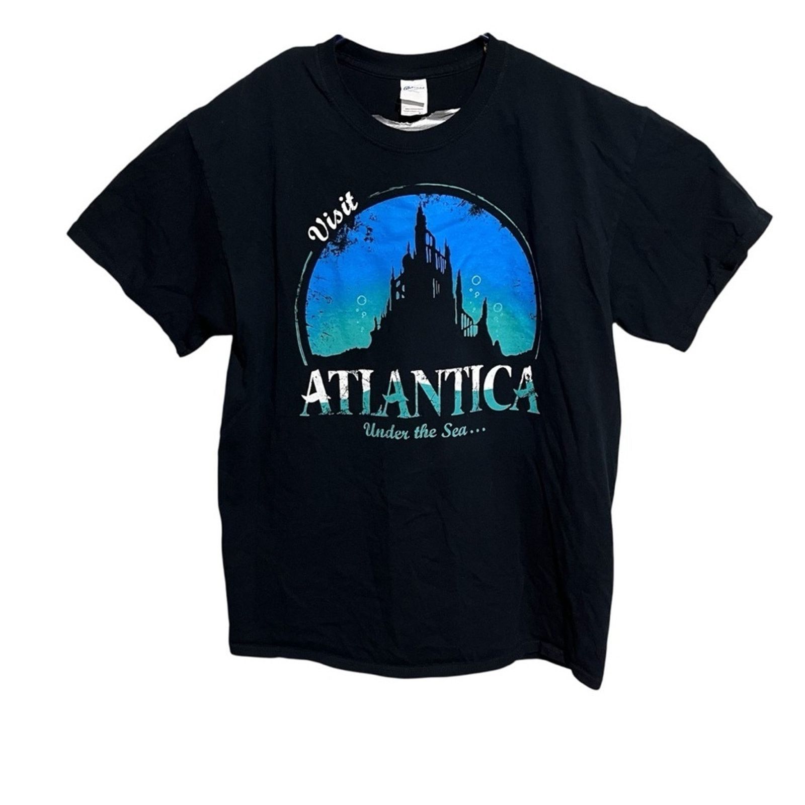 Disney Disney Little Mermaid Visit Atlantica T Shirt L Black Size L / US 10 / IT 46 - 1 Thumbnail