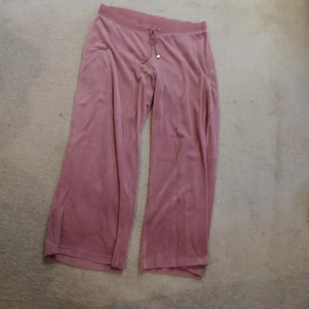 Juicy Couture Juicy Couture Pink Velour Lounge Pants Size 32" / US 10 / IT 46 - 7 Thumbnail