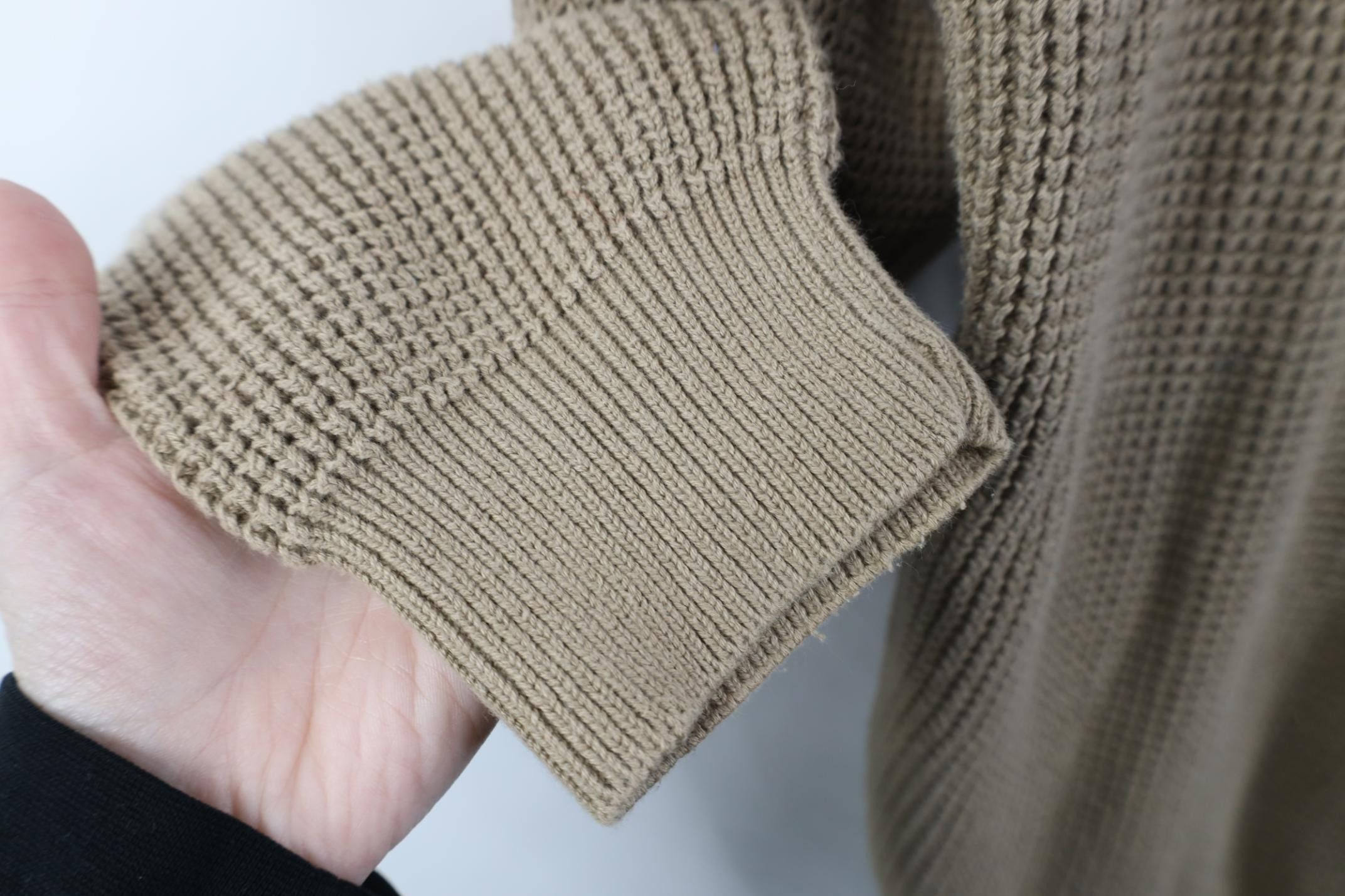 Timberland Vintage 90s Y2K Timberland Chunky Thermal Knit Sweater Beige Size US L / EU 52-54 / 3 - 6 Thumbnail