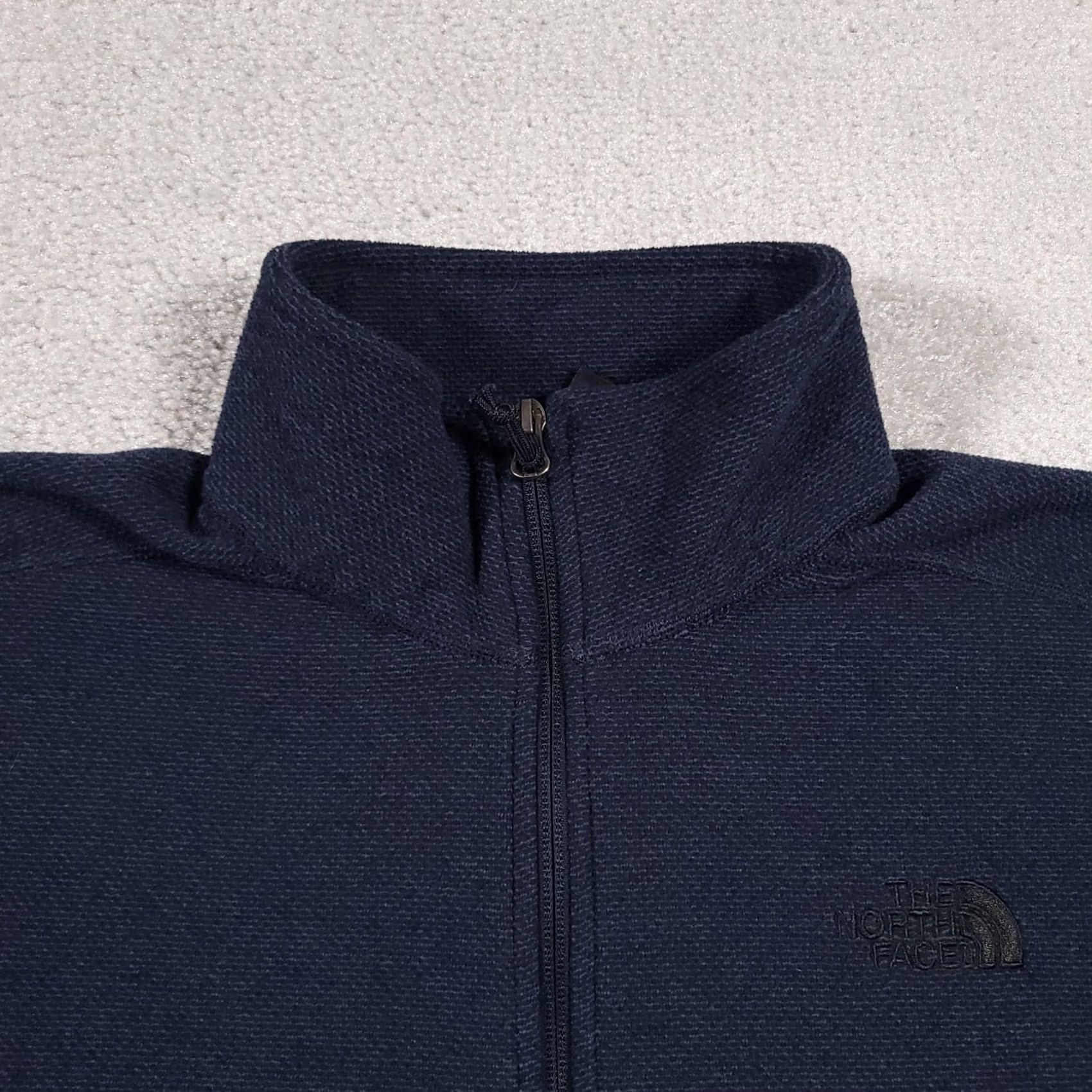 The North Face The North Face 1/2 Zip Shirt Mens Small Blue Textured Knit Fleece Lined Heavy Size US S / EU 44-46 / 1 - 5 Thumbnail